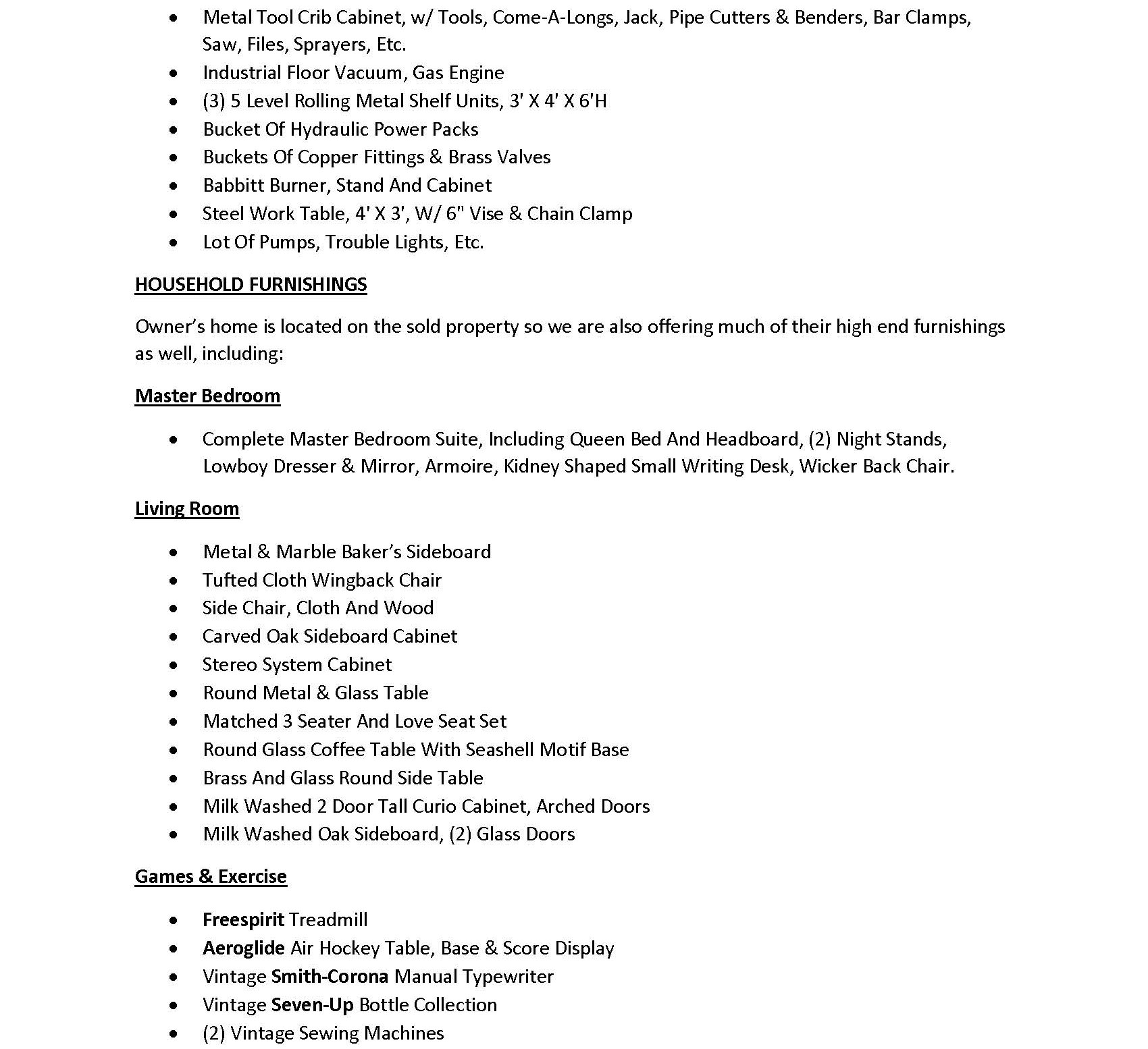 PAST AUCTION - General Industrial & Greenhouse Equipment  