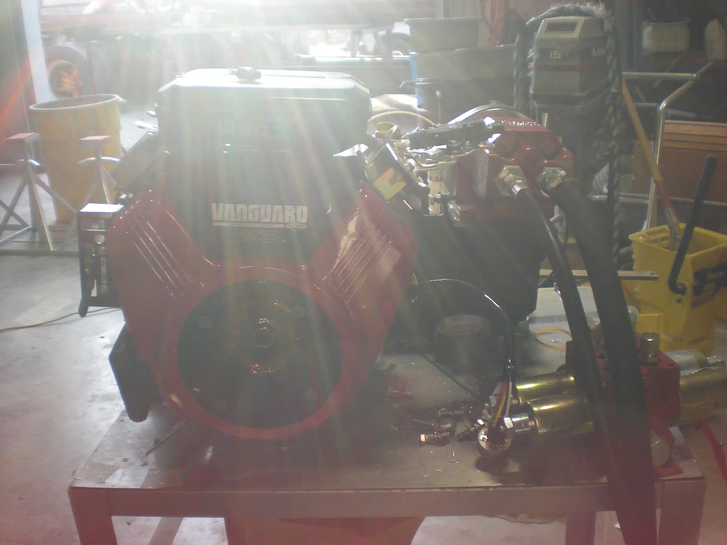 Inside the MC Marine service shop