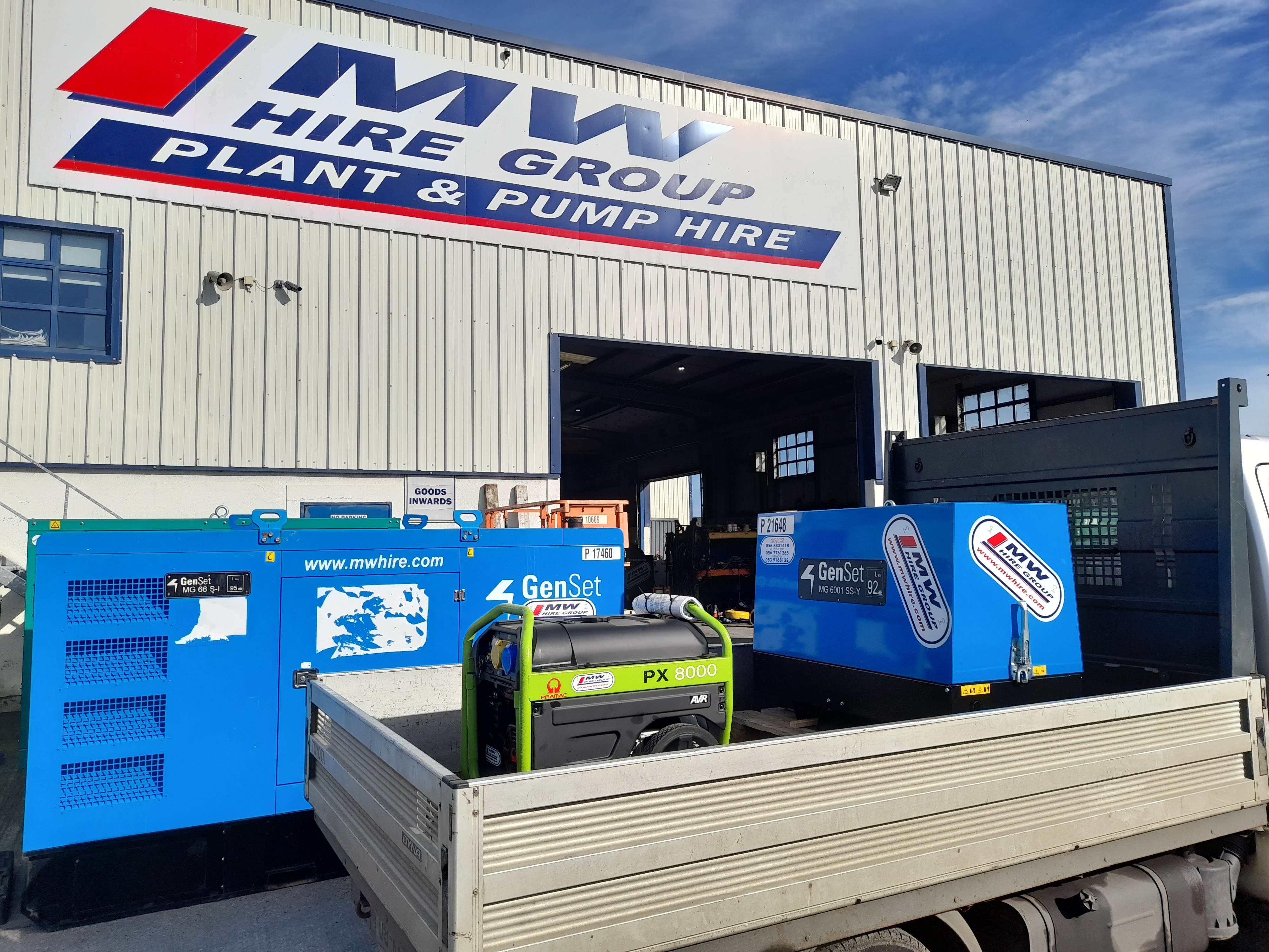 New Genset 6KVA Diesel Generator and a New Pramac PX8000 Petrol Generator SOLD... Customer collecting 