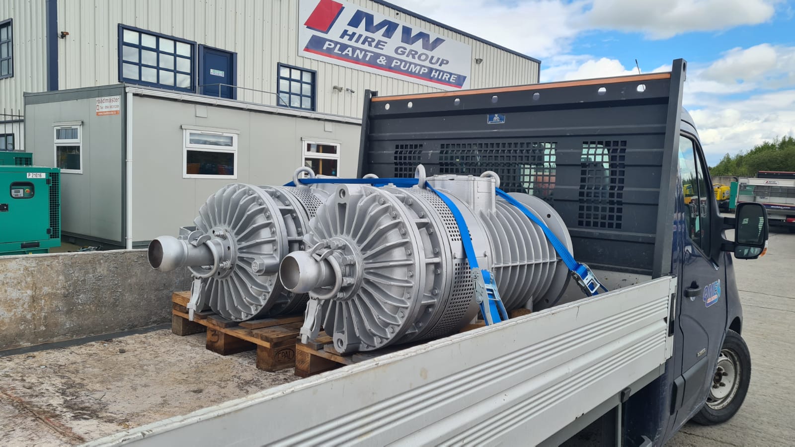 2x Flygt 90KW pumps SOLD to a customer in Co. Meath 