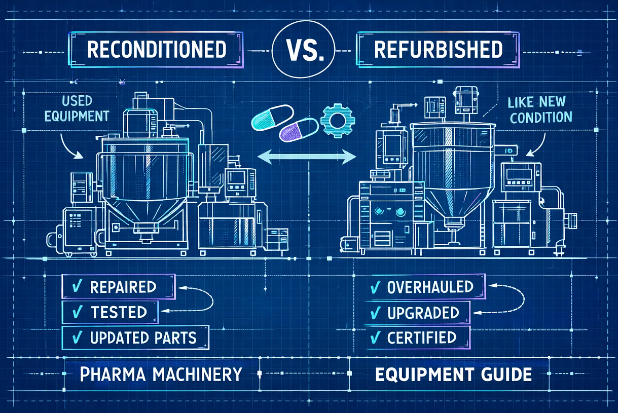 Differences in Reconditioning and Refurbishment | Used Pharmaceutical Equipment