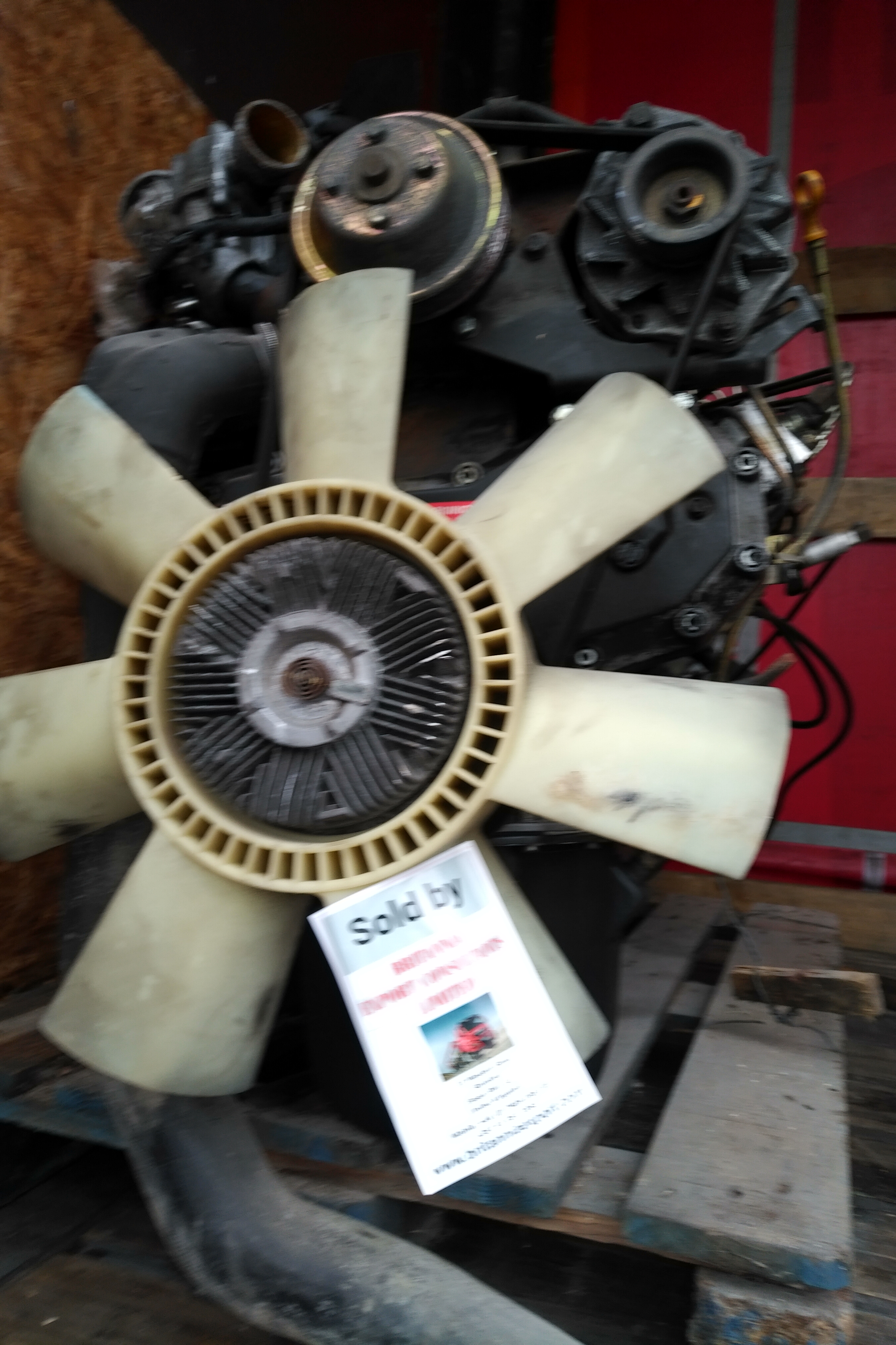 Transport & Shipping of Nissan B6.60 Turbo engine & ZF manual gearbox to Madagascar.