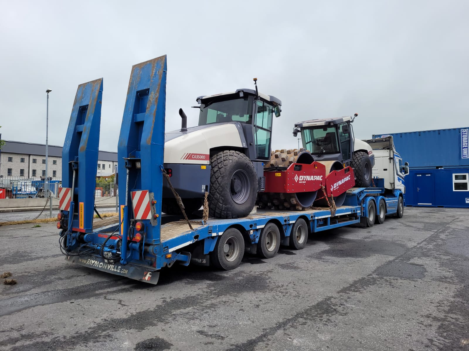 2x Demo Dynapac CA3500 SOLD to a customer in Ohio USA... heading to the docks and on their way... 