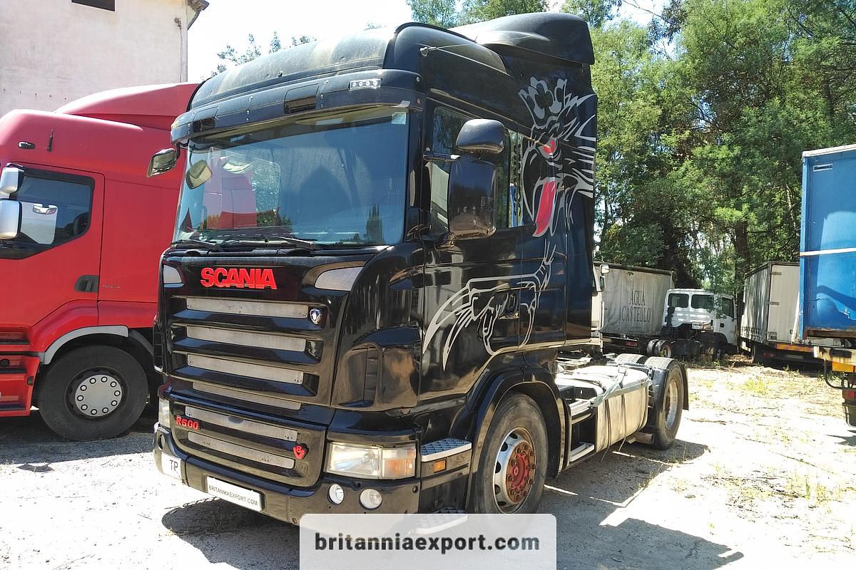 Left Hand Drive 2007 Scania R500 V8 Euro 4 Tractor Unit with PTO and Hydraulic Tipping Kit for Export