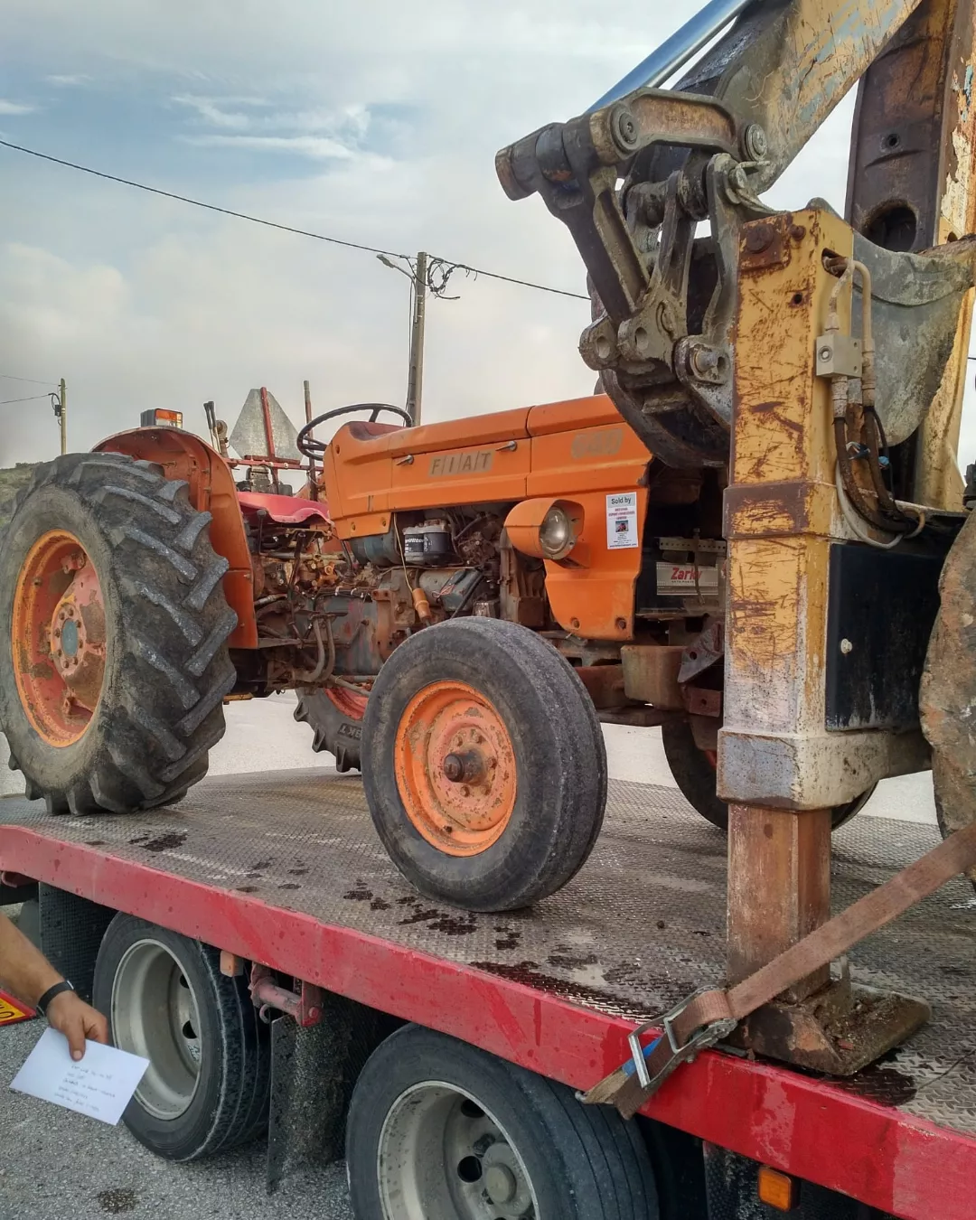 Transport & Delivery of FIAT 640 farm tractor to Port. Shipping to Lagos - Nigeria.