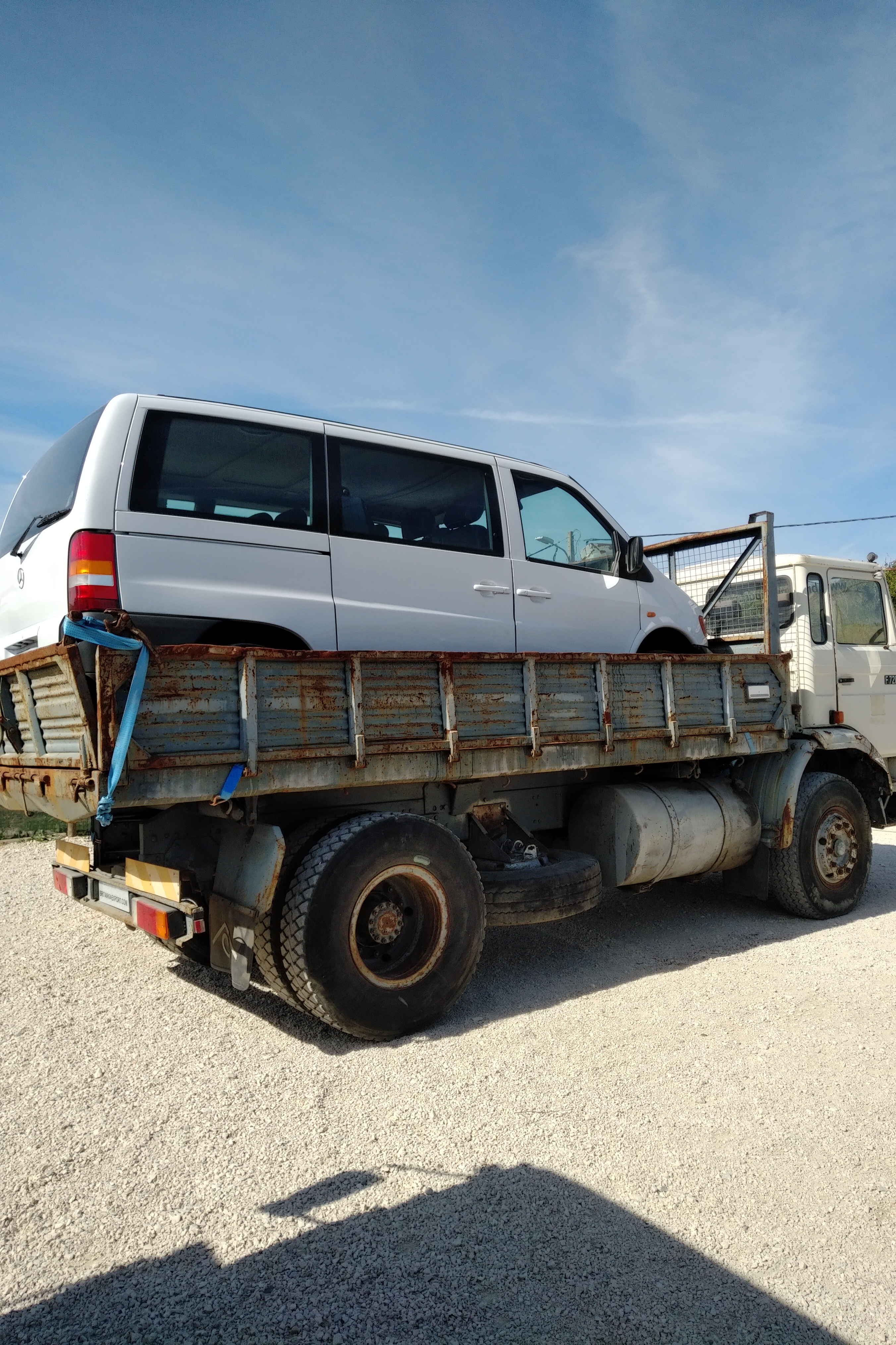Volvo F720 tipper loaded & ready for shipping to Bissau - Guinea.