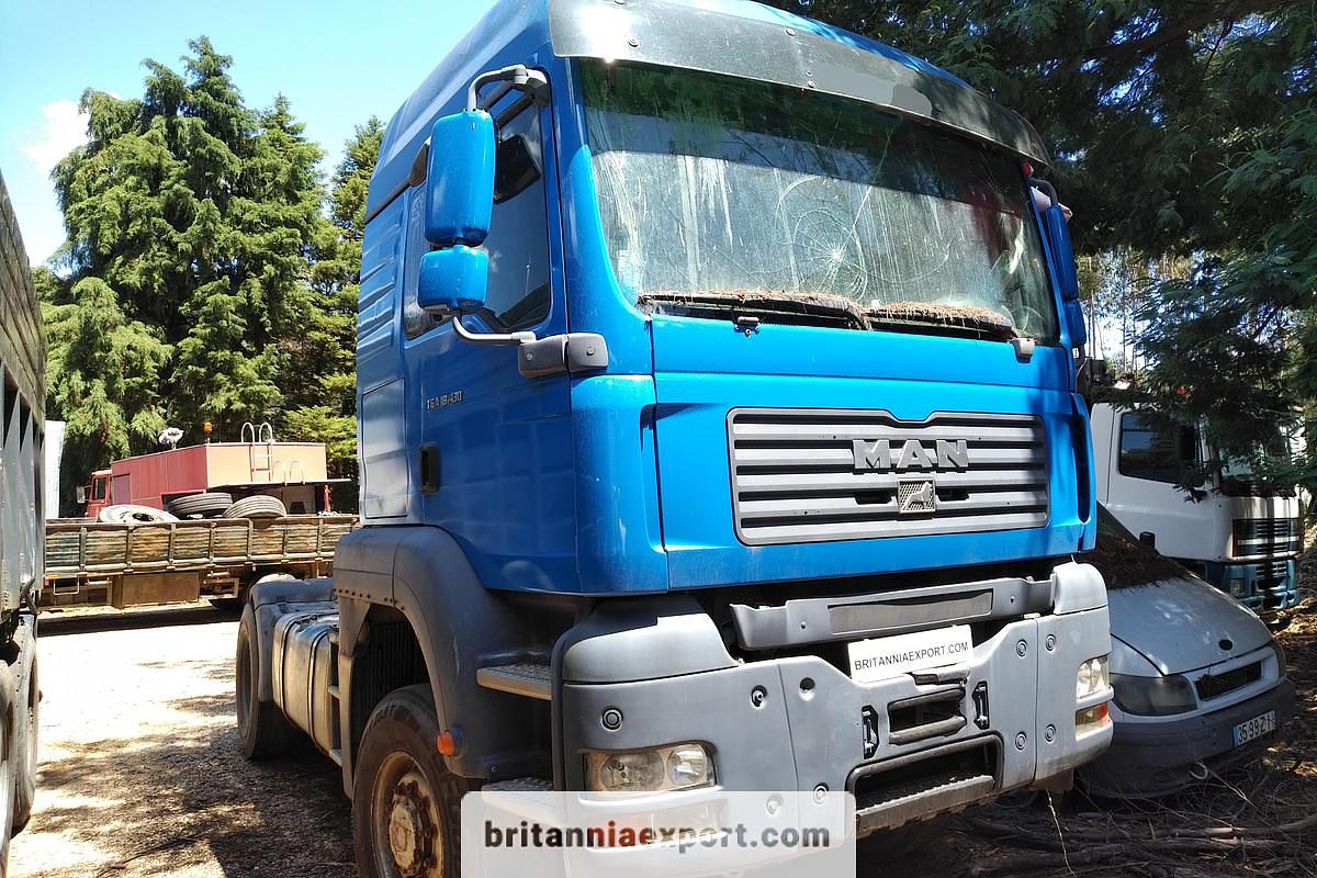 2007 MAN TGA 18.430 4x4 Tractor Unit with Retarder, Hub Reduction Axles and Tipping Hydraulics for Export