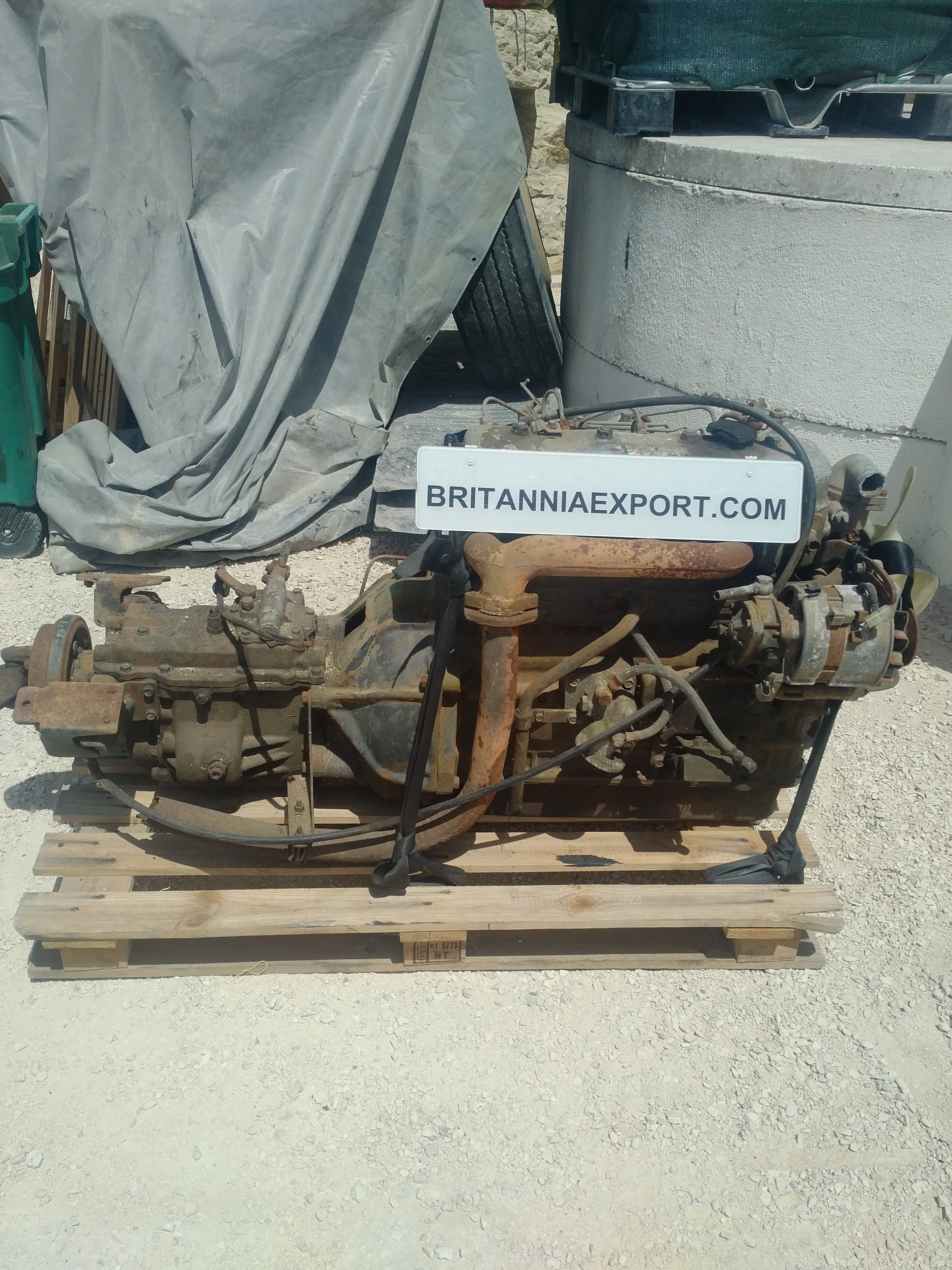 Transport & Shipping of Toyota B engine & gearbox complete to Harare - Zimbabwe.
