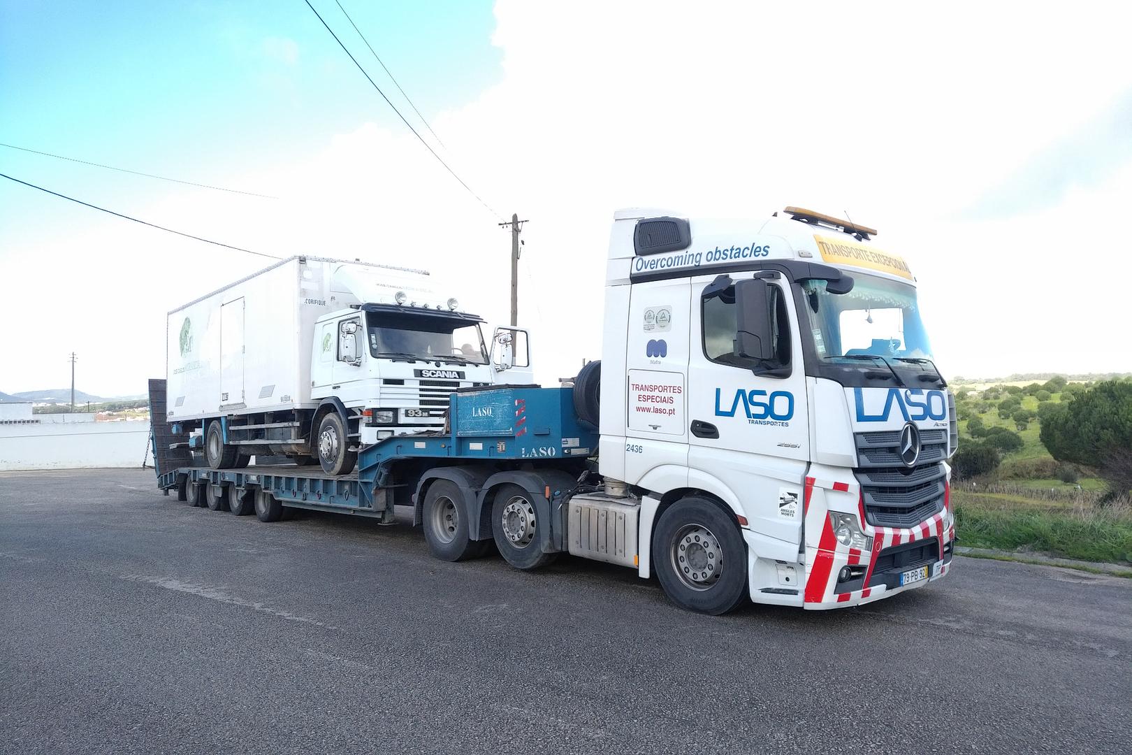 Transport & Delivery of Scania P 93M 280 box lorry to Port. Shipping to Sao Tome & Principe.