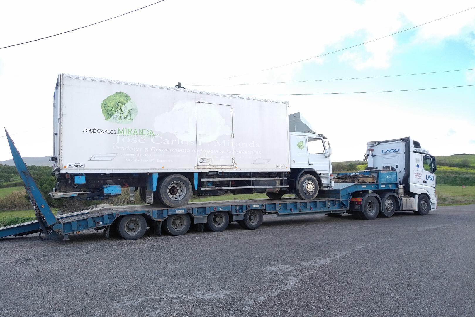 Transport & Delivery of Scania P 93M 280 box lorry to Port. Shipping to Sao Tome & Principe.
