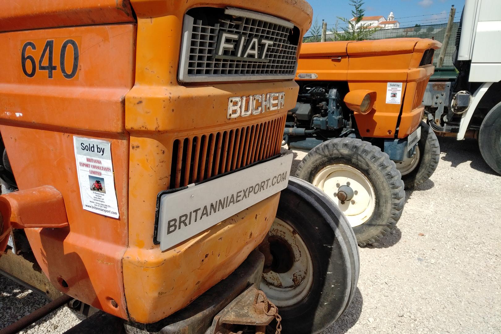 2 X FIAT 640 farm tractors ready for shipping to Nigeria.