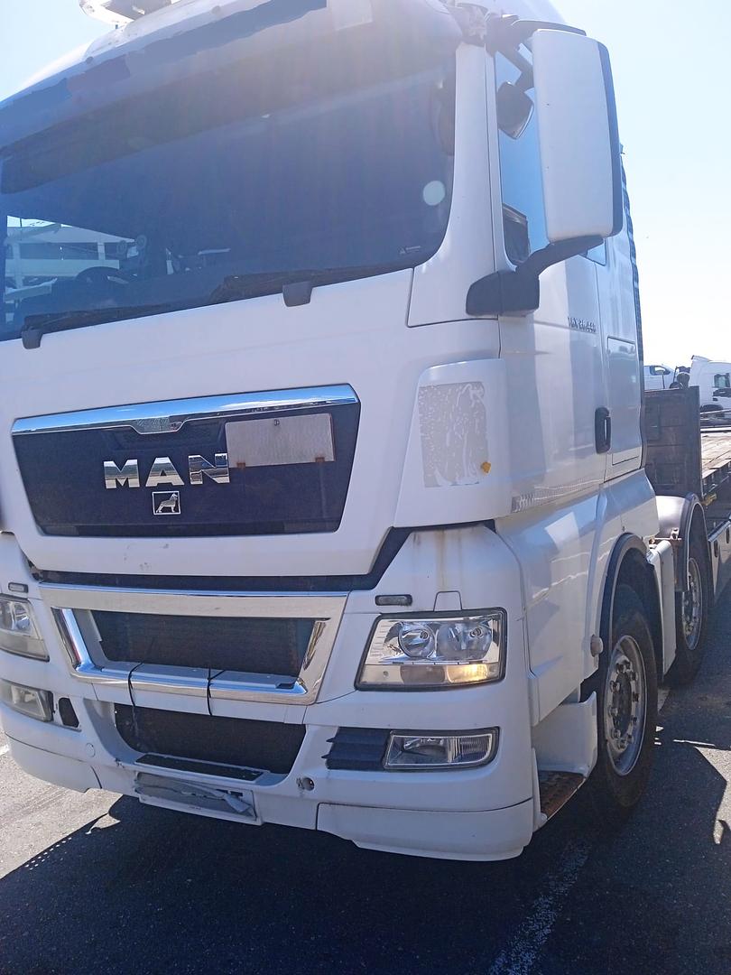 MAN TGX 26.440 8x2 32 Ton Flatbed Truck in Antwerp Port Terminal – Shipping to Walvis Bay, Namibia in Transit to Zambia