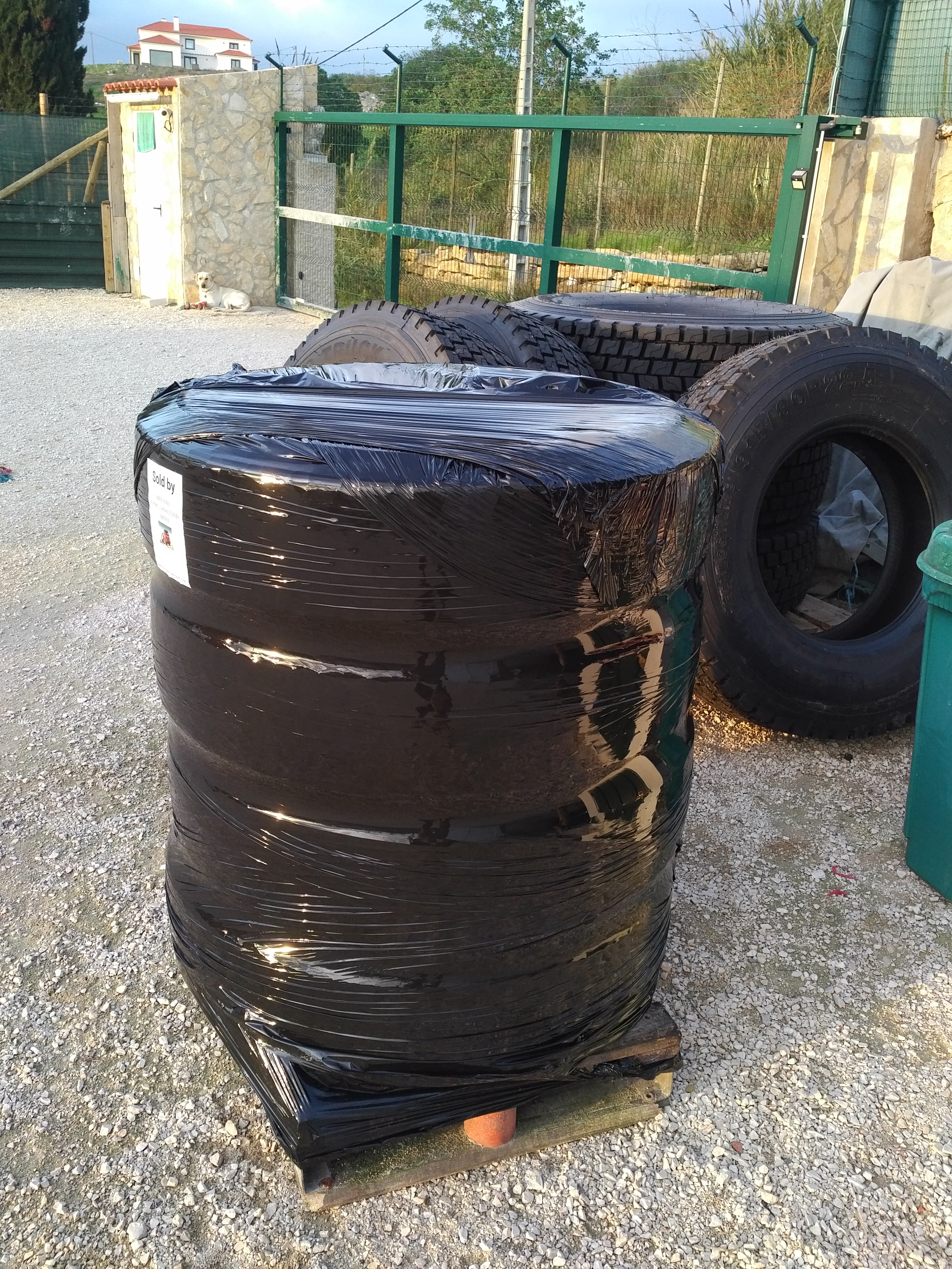 Transport & Delivery of 9.5R17.5 truck tyres to France.
