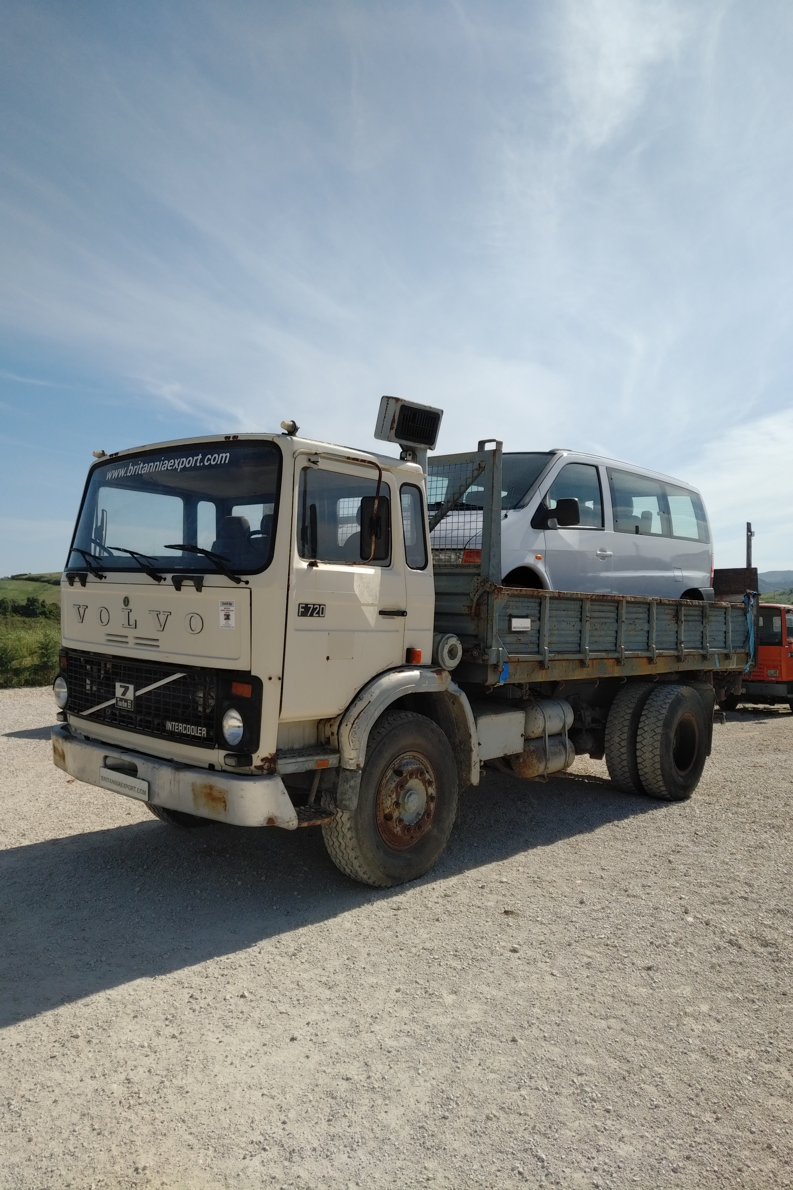 Volvo F720 tipper loaded & ready for shipping to Bissau - Guinea.
