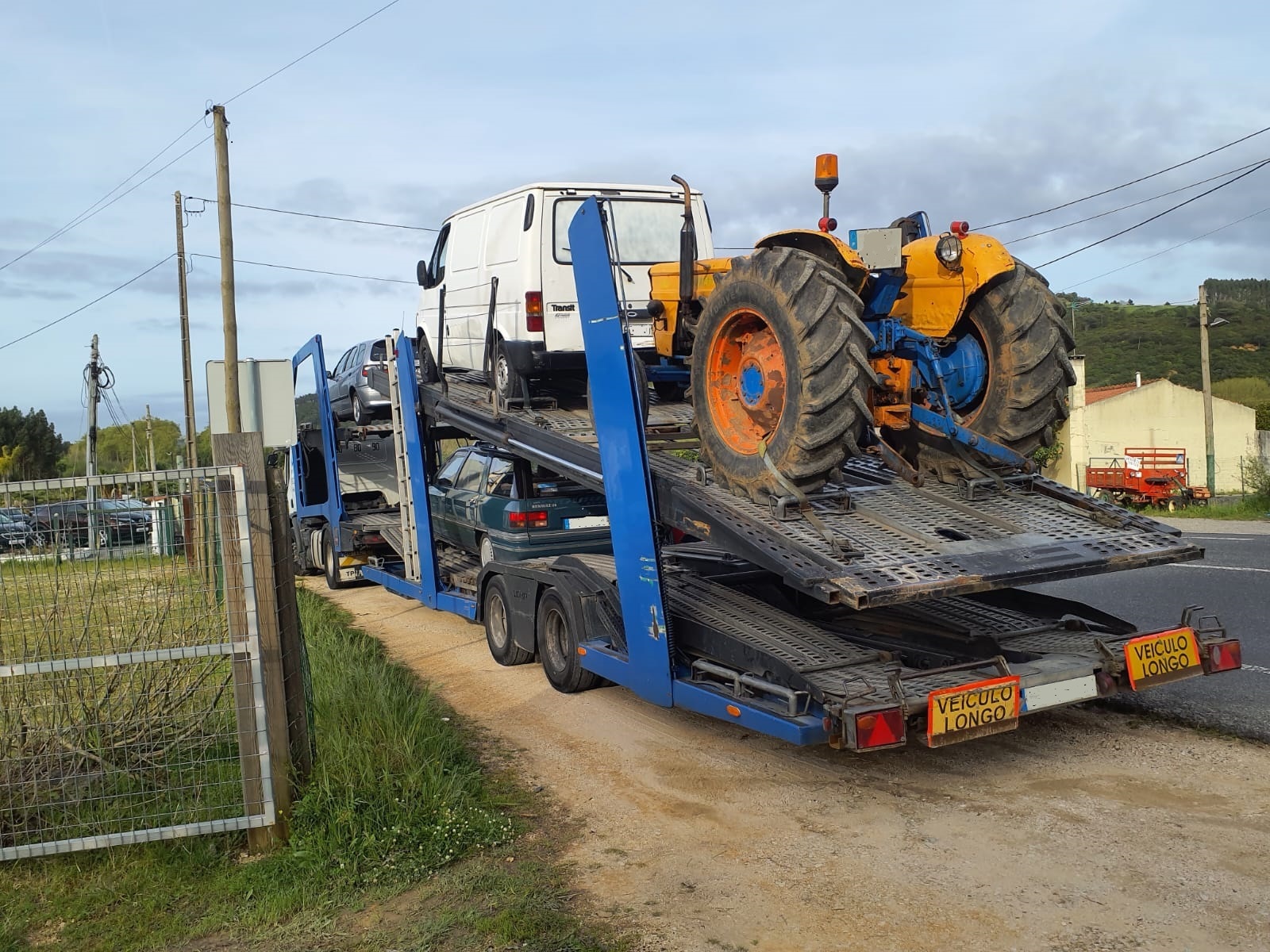 Transport of FIAT 640 farm tractor to Port. Shipping to Lagos - Nigeria.