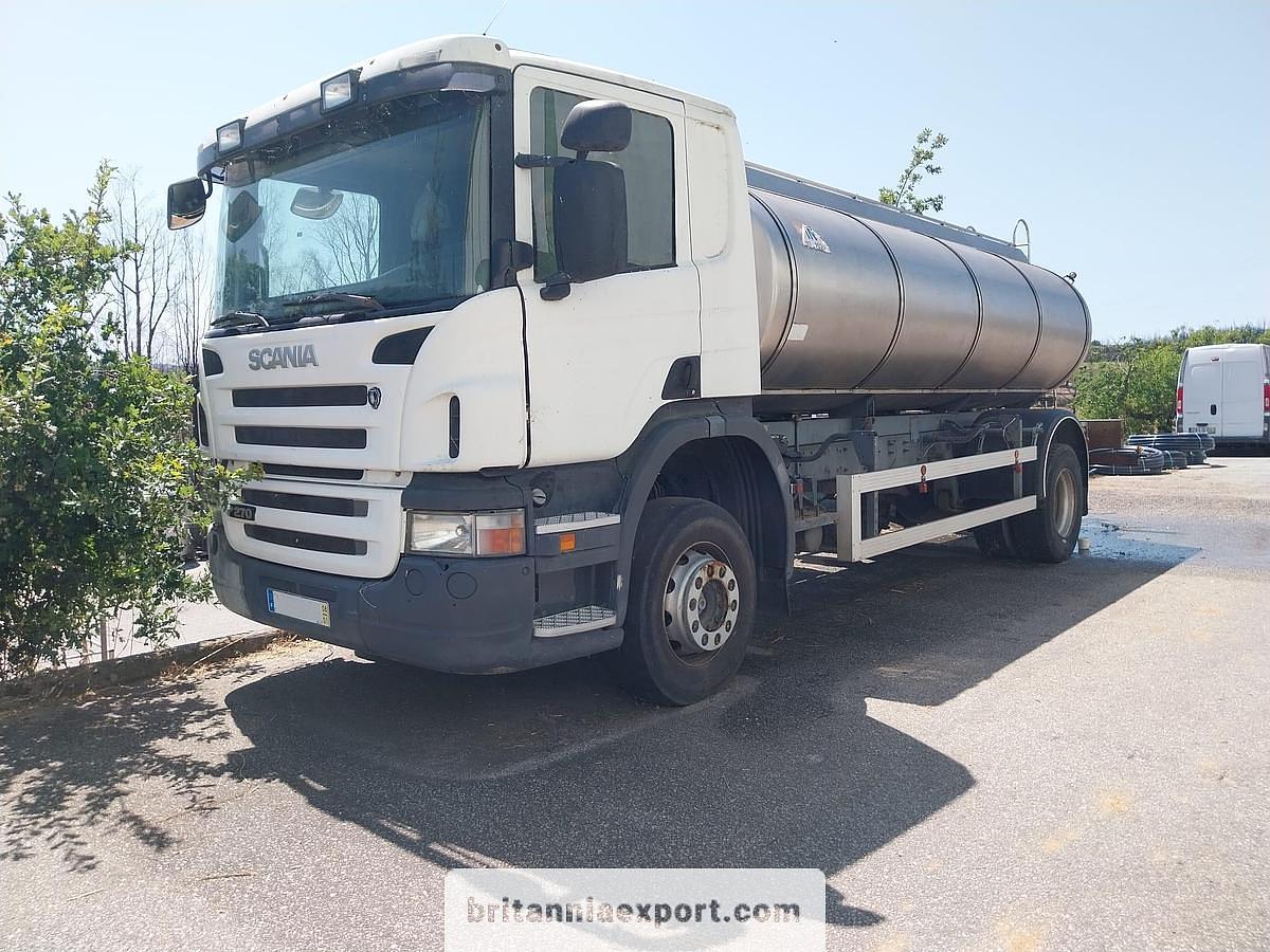 Left hand drive 2008 Scania P270 Stainless Steel Food Tanker Truck for Export