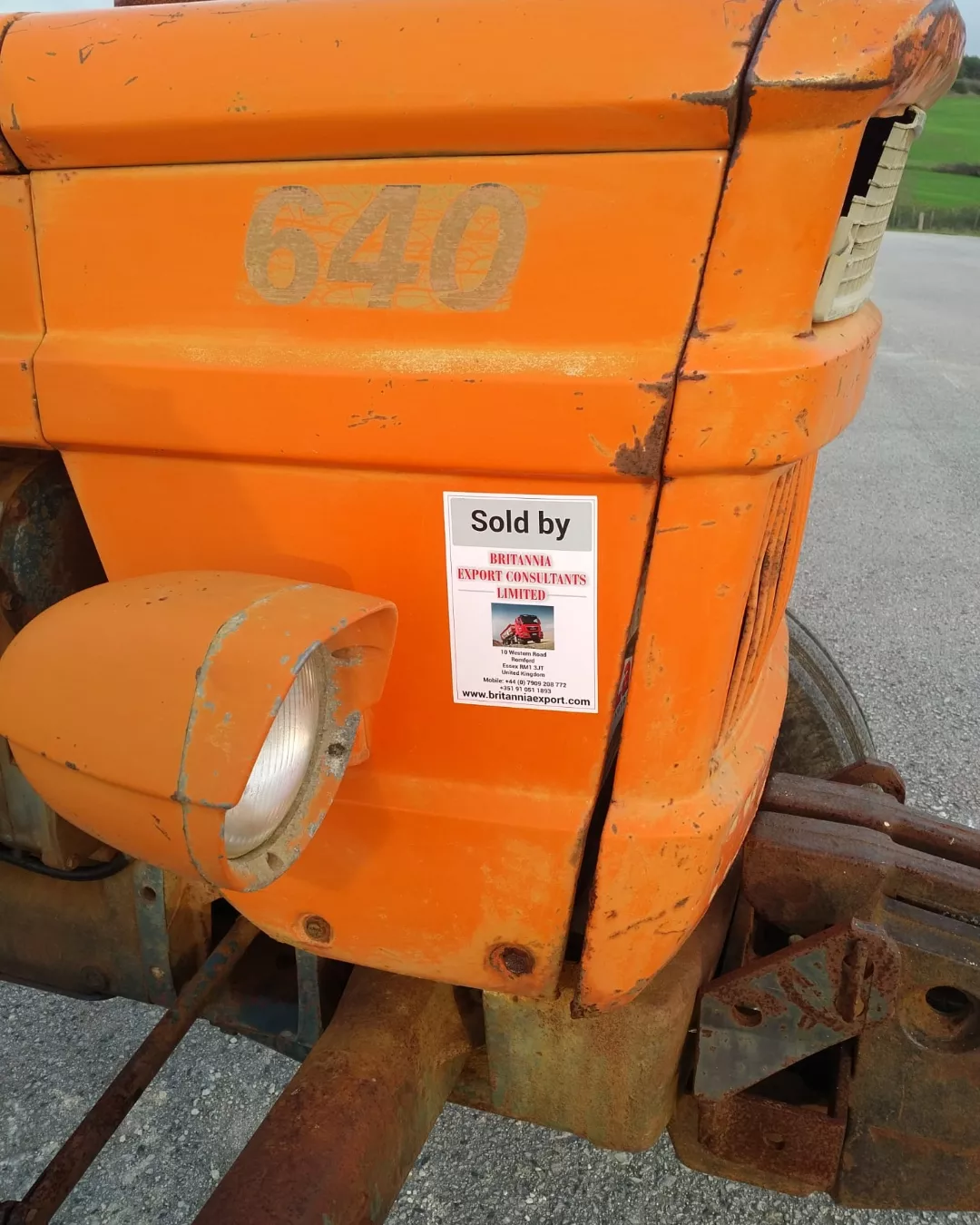 Transport & Delivery of FIAT 640 farm tractor to Port. Shipping to Lagos - Nigeria.