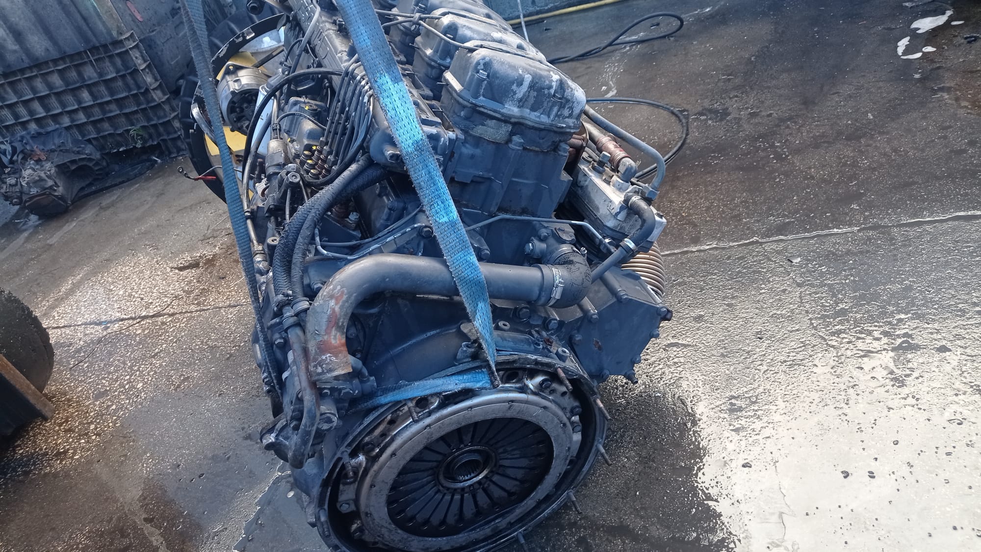 Scania DSC12 Euro 2 engine & Scania GRS900 manual gearbox with retarder recently sold to Lagos - Nigeria.