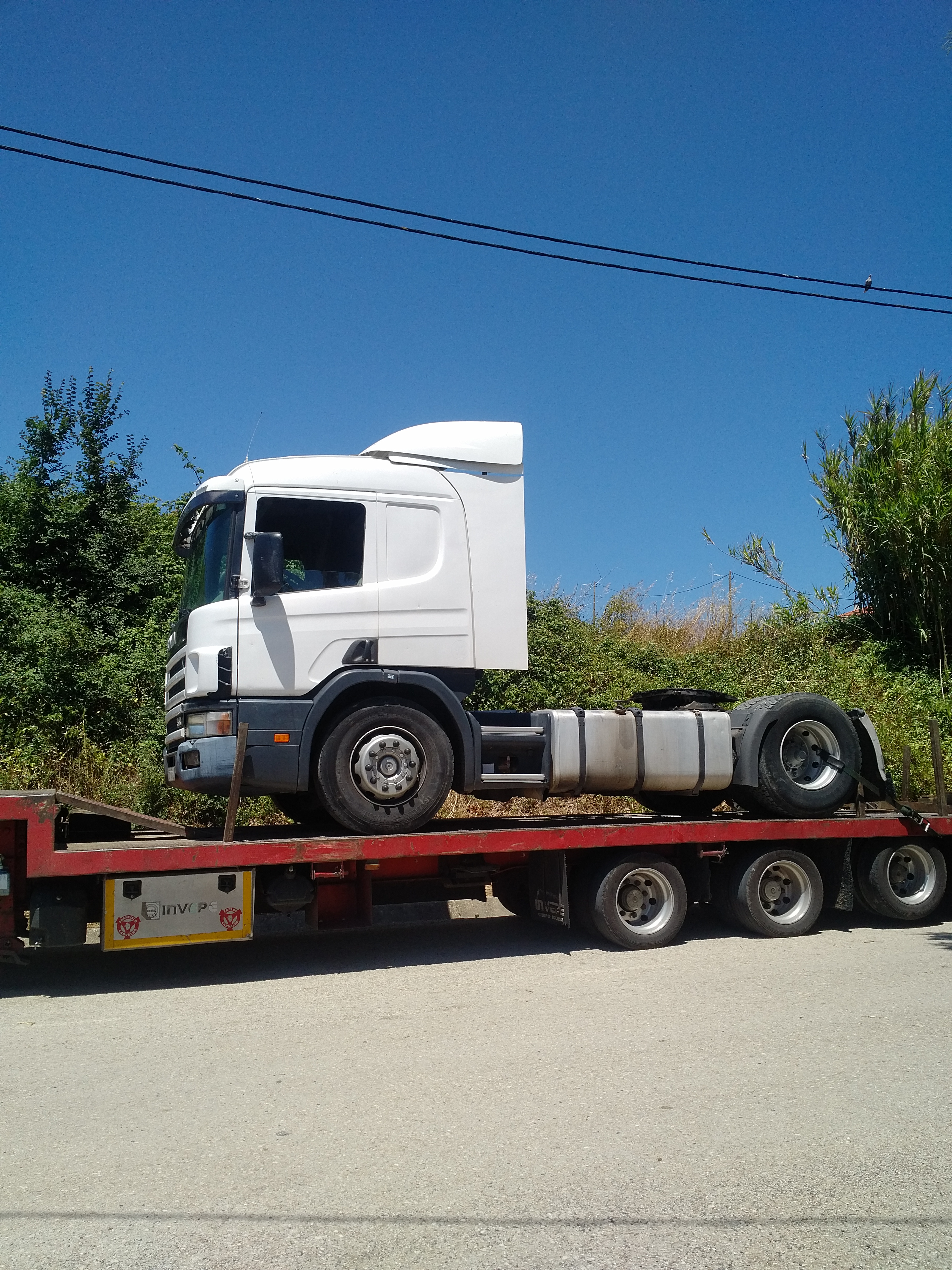 Transport & Delivery of Scania P 114 L 340 trailer head / tractor unit.