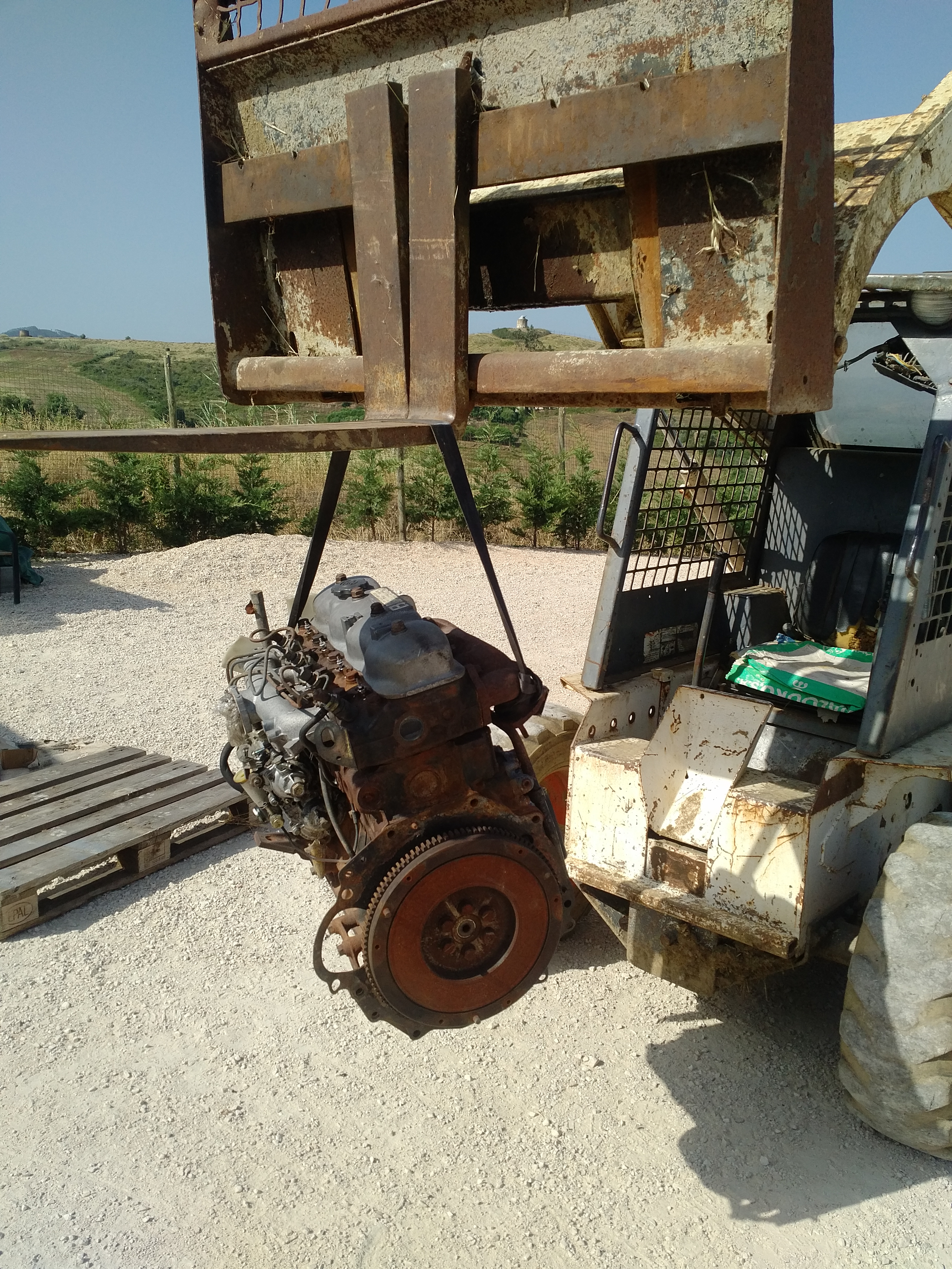 Getting Toyota B engine ready for shipping to Walvis Bay - Namibia.