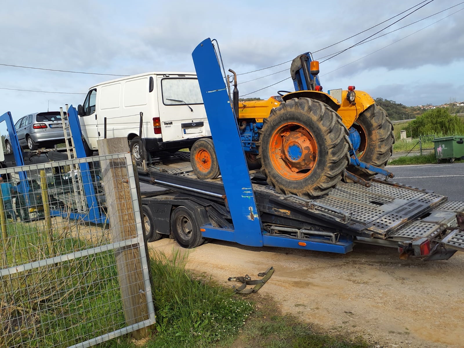 Transport of FIAT 640 farm tractor to Port. Shipping to Lagos - Nigeria.