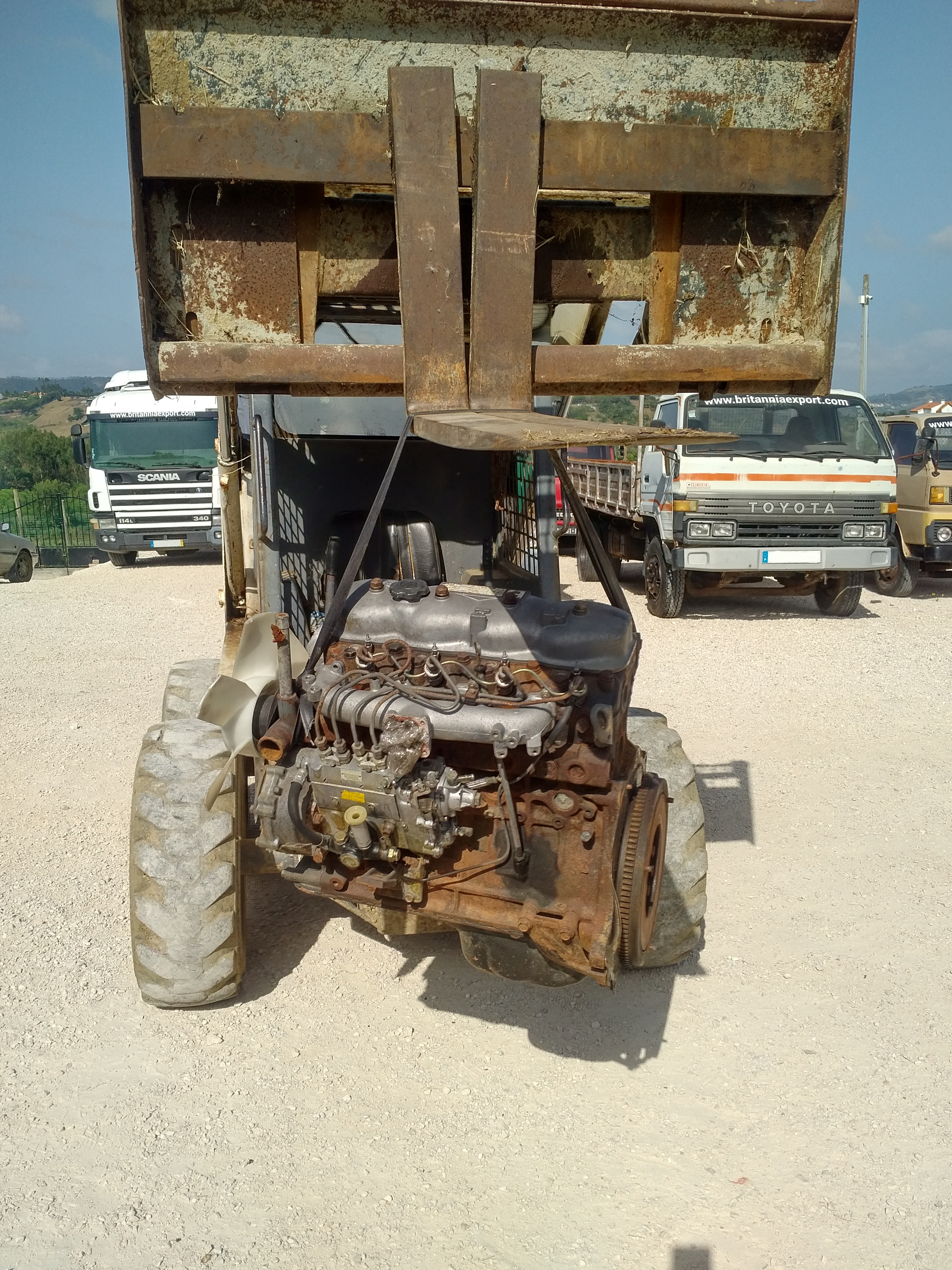 Getting Toyota B engine ready for shipping to Walvis Bay - Namibia.