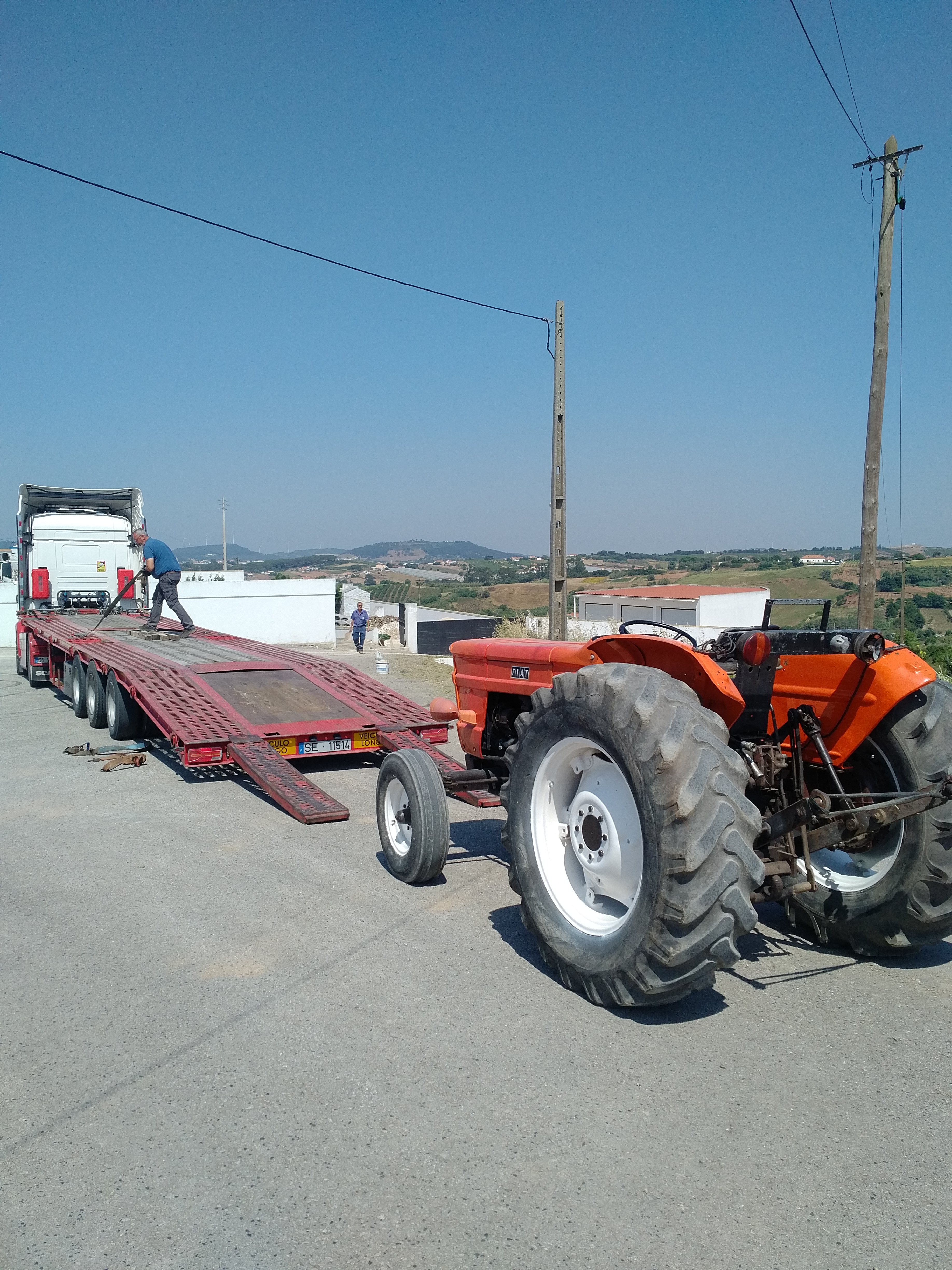 Transport & Delivery of FIAT 640 farm tractor to Antwerp - Belgium. Shipping to Lagos - Nigeria.