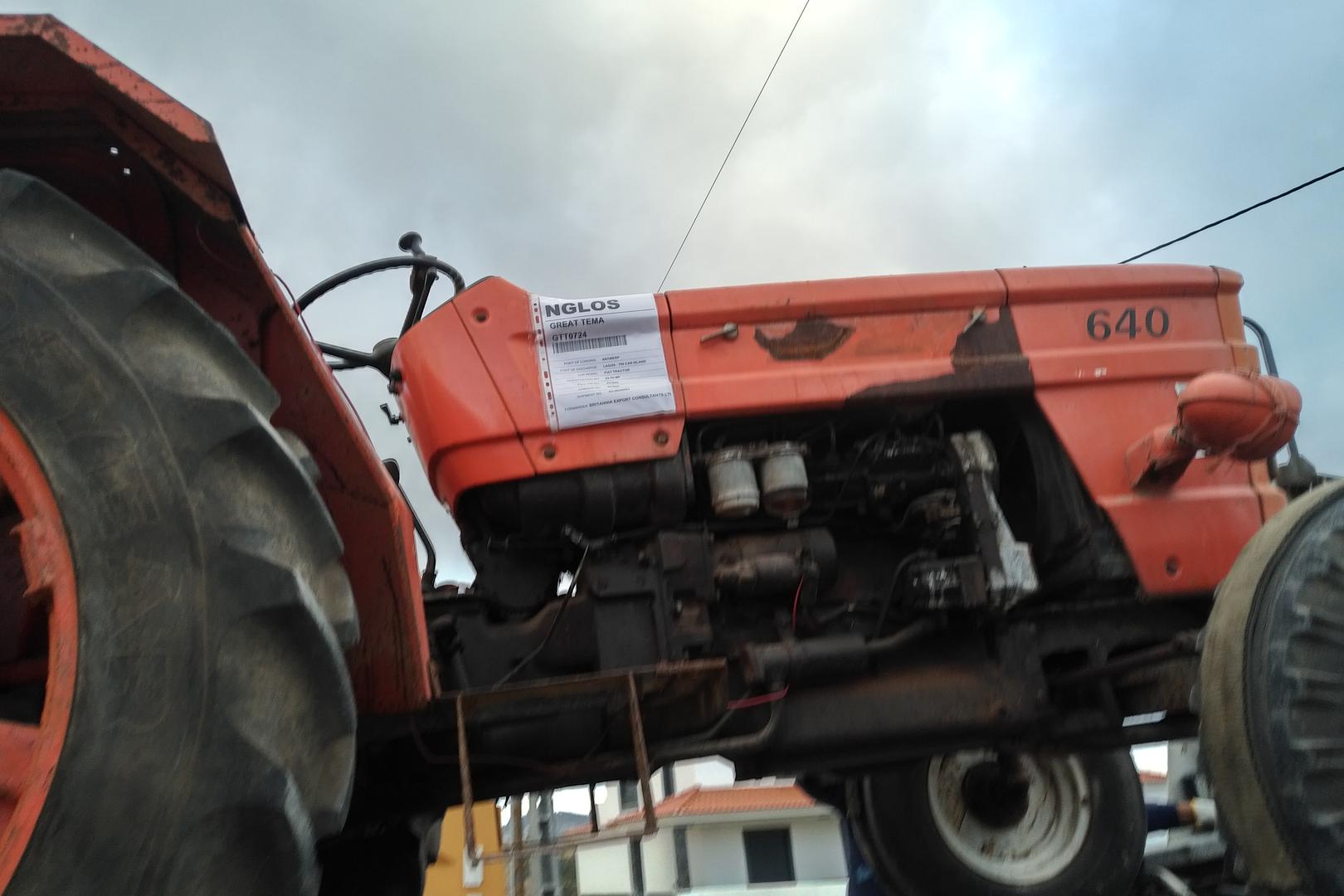 Transport of FIAT 640 farm tractor to Port. Shipping to Lagos - Nigeria.