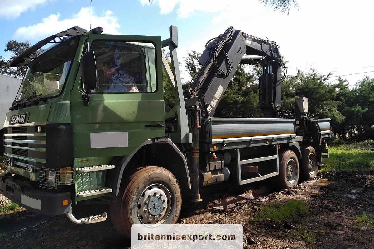 Scania 113M 320 6x6 Crane Truck with HIAB 450 for Sale – Heavy Duty 6×6 Workhorse