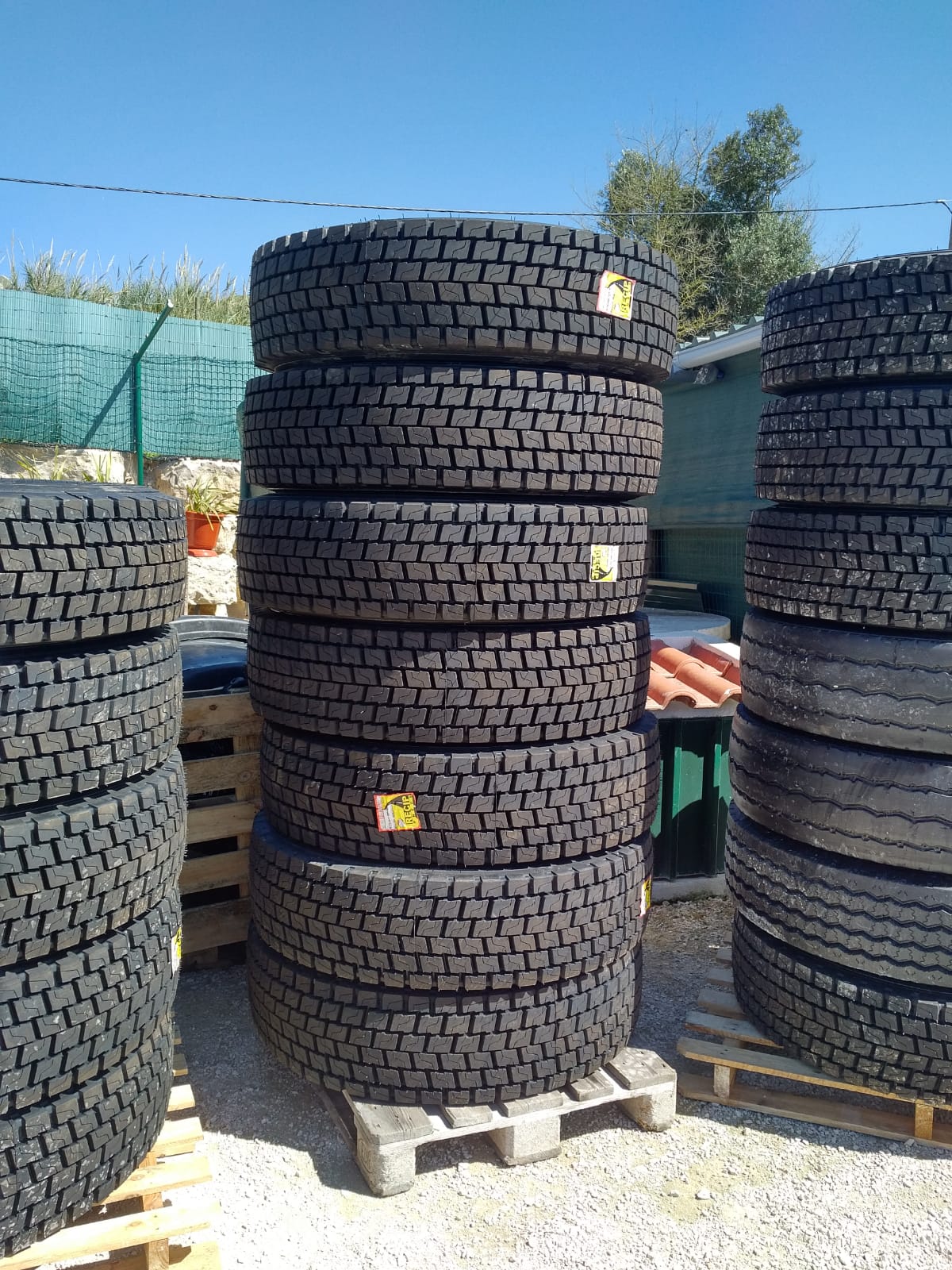 A load of 315/80R22.5 & 13R22.5 tyres recently sold to Douala - Cameroon. 