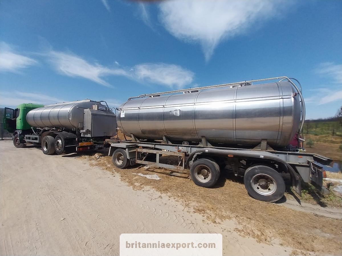 Fruehauf D-489 Stainless Steel Food Tanker Semi-Trailer for Export