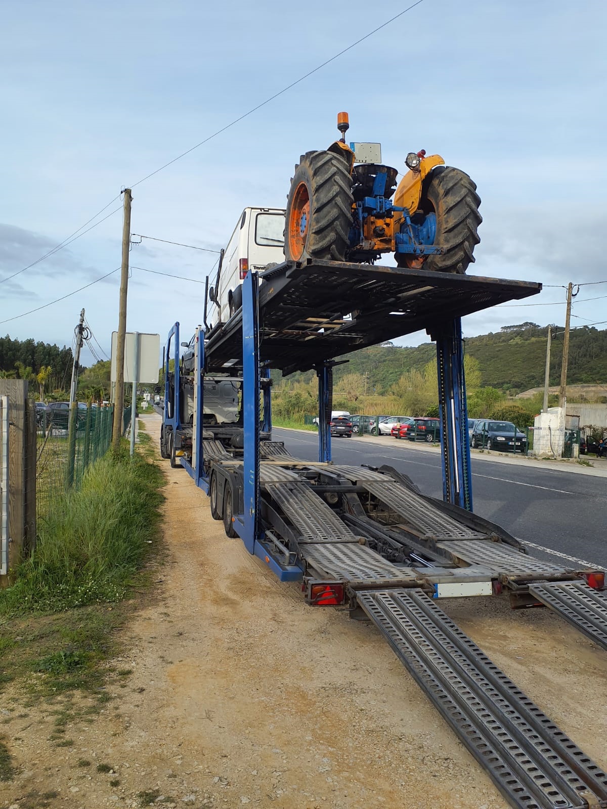 Transport of FIAT 640 farm tractor to Port. Shipping to Lagos - Nigeria.