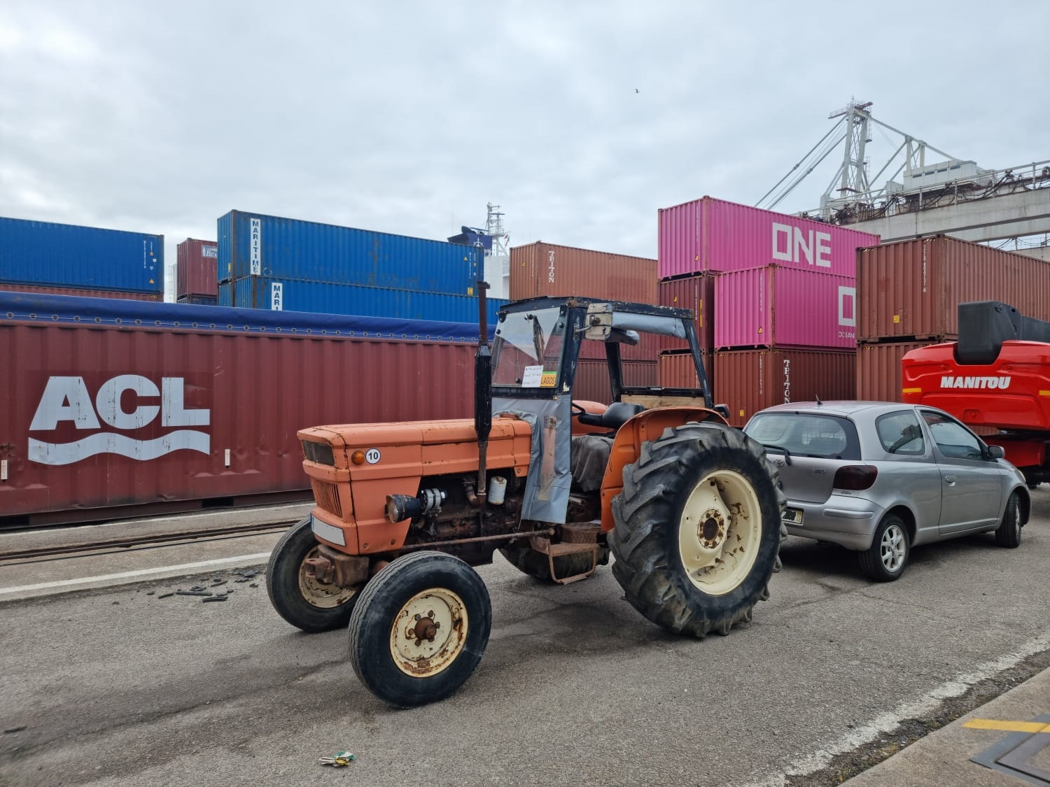 Grimaldi RoRo shipping of 1980 FIAT Farm Tractor from Portugal to Lagos - Nigeria.