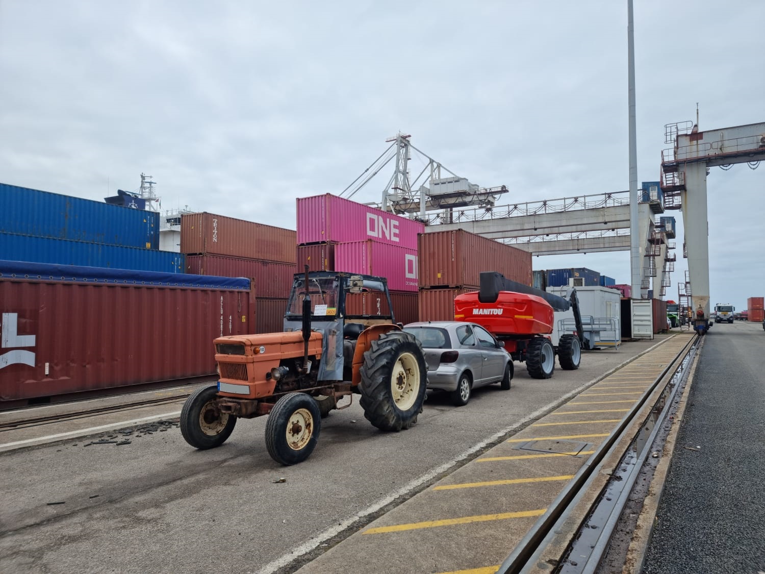 Grimaldi RoRo shipping of 1980 FIAT Farm Tractor from Portugal to Lagos - Nigeria.