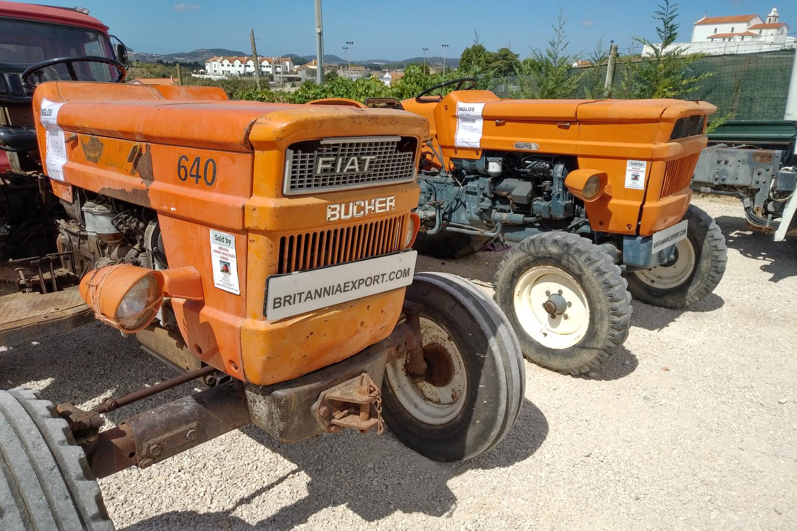 2 X FIAT 640 farm tractors ready for shipping to Nigeria.