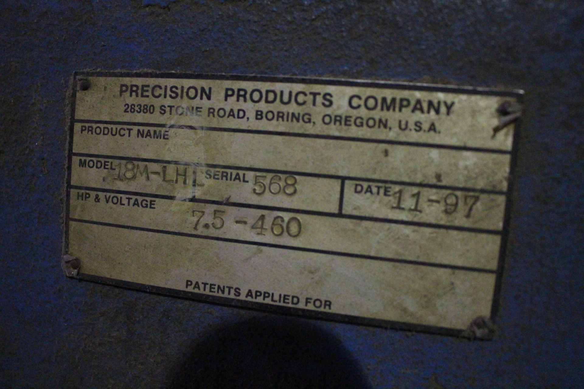 Past Auction- Mill Equipment Auction 