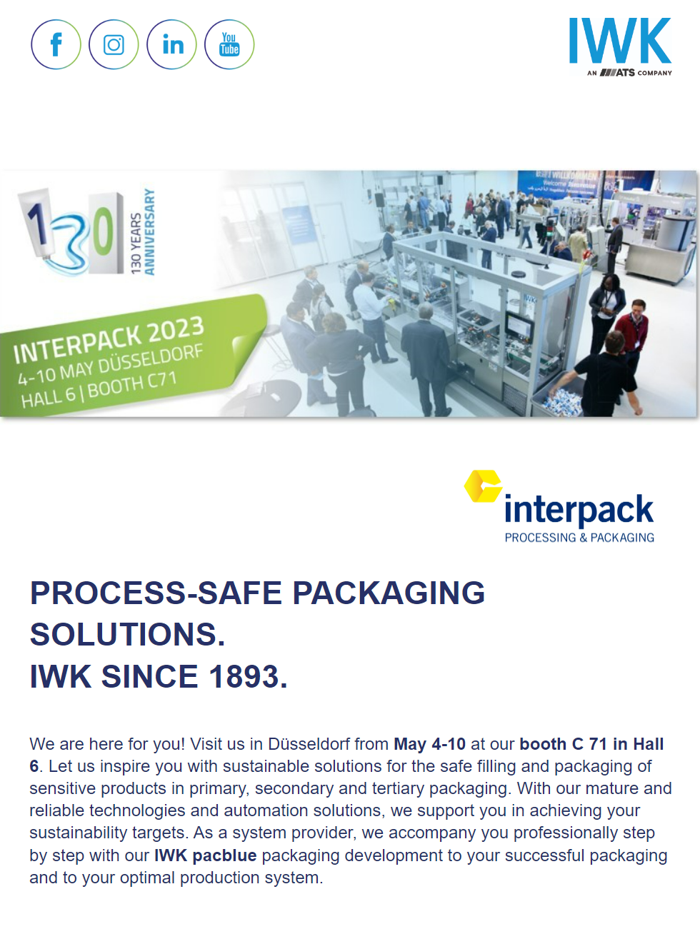 MLTC-Europe @ Interpack 2023 Dusseldorf