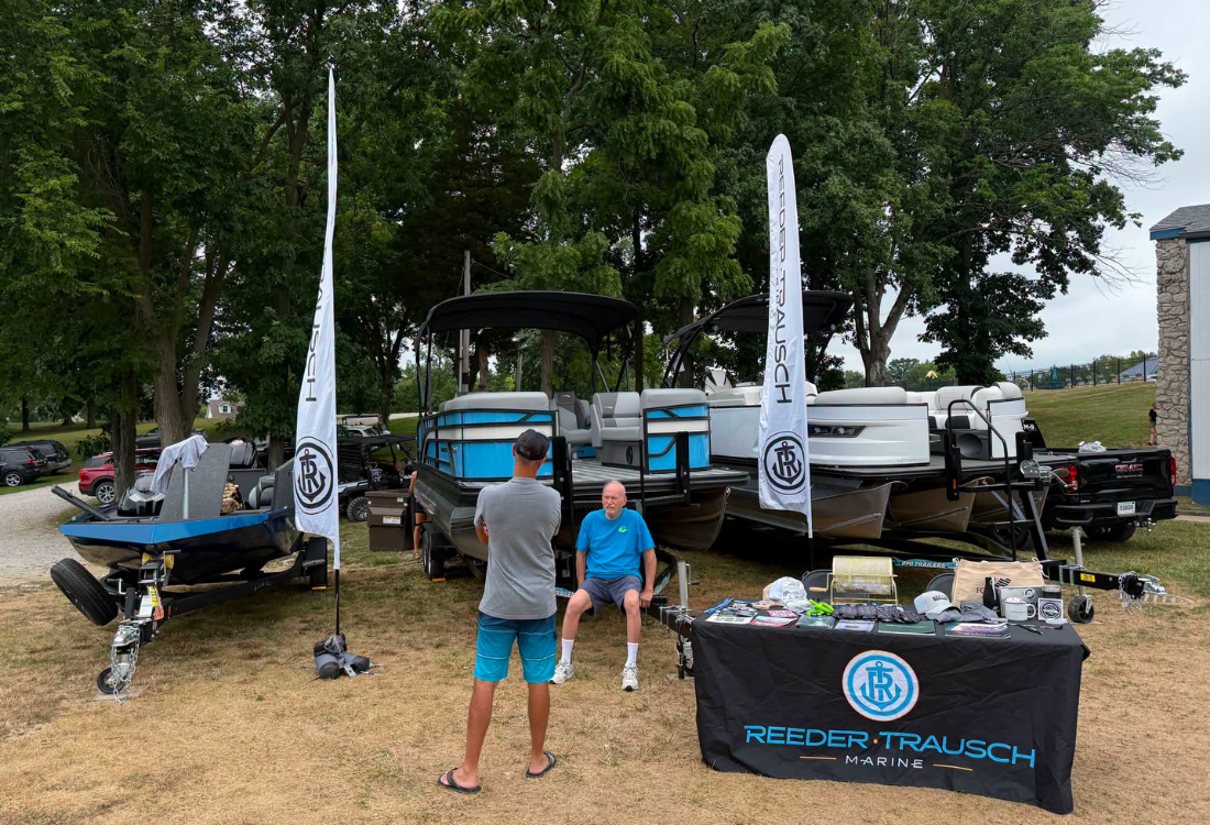 Reeder-Trausch Marine boats at an RTM On The Go event