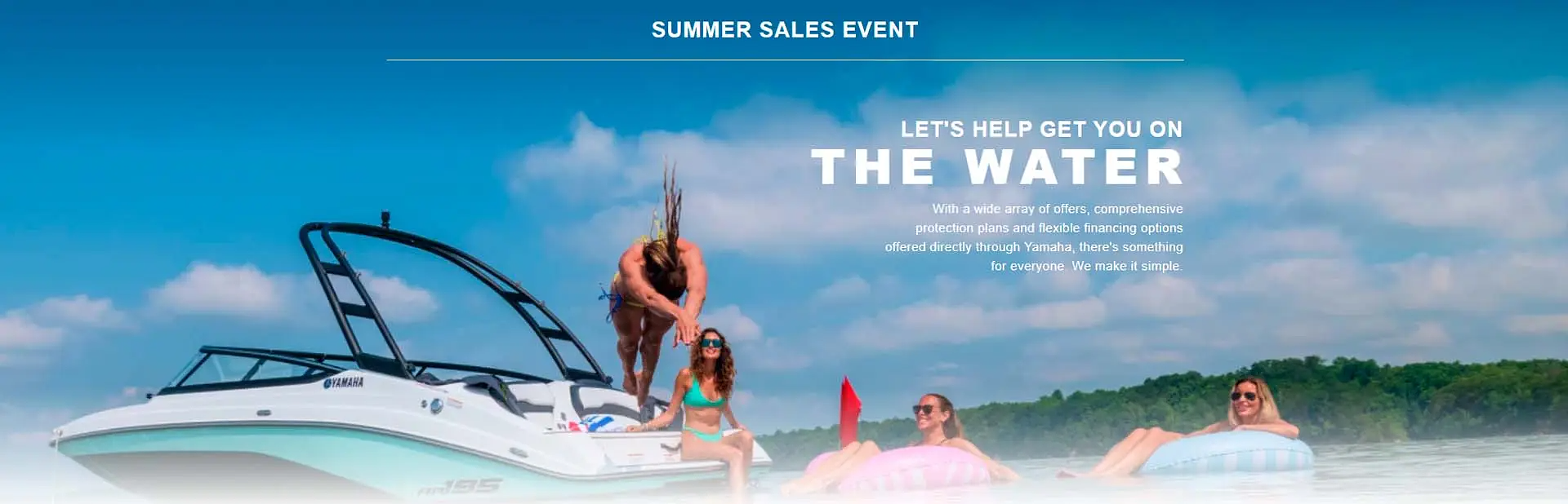Yamaha Summer Sales Event promotional banner