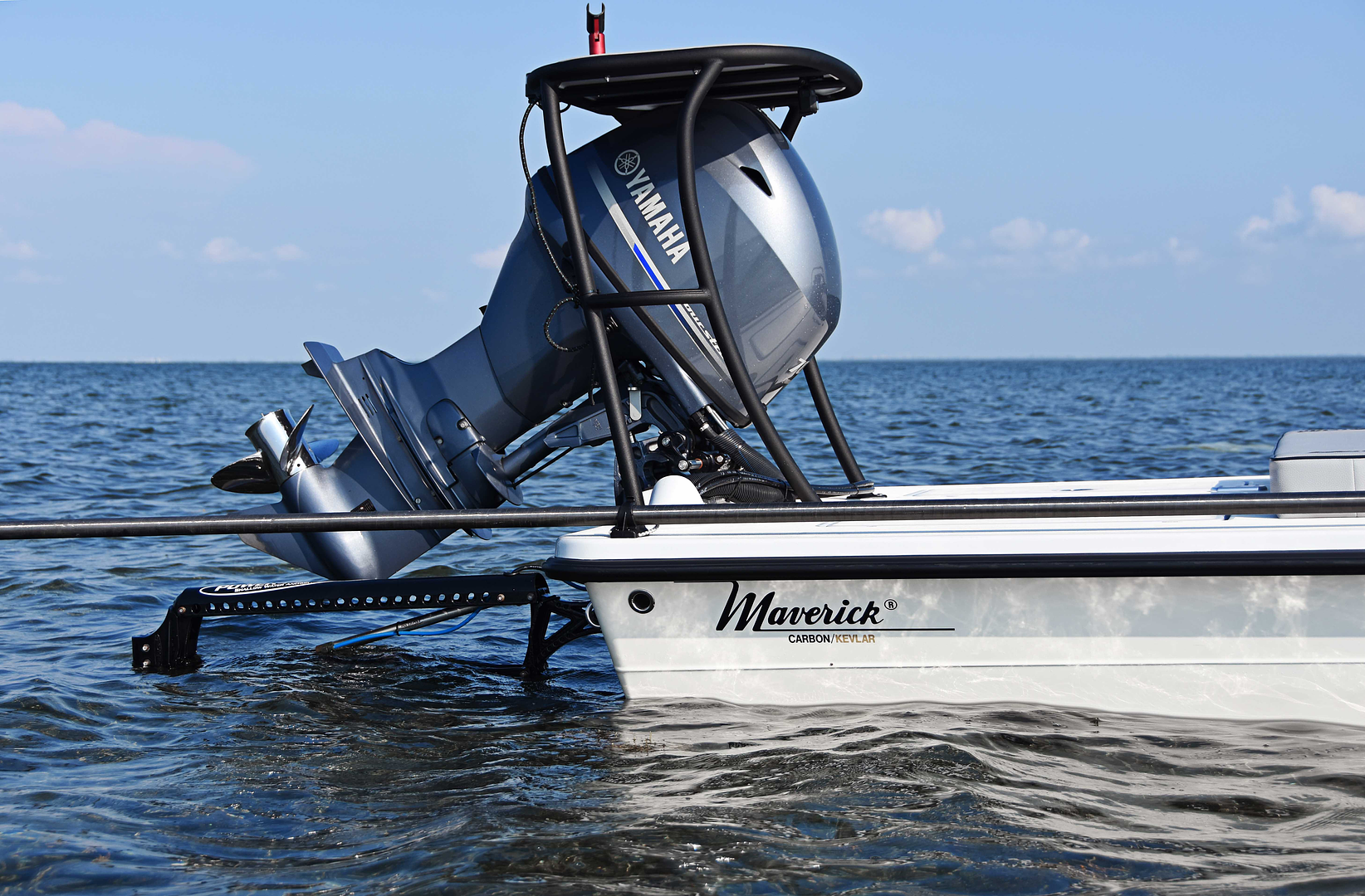Technician documenting boat damage for an insurance repair