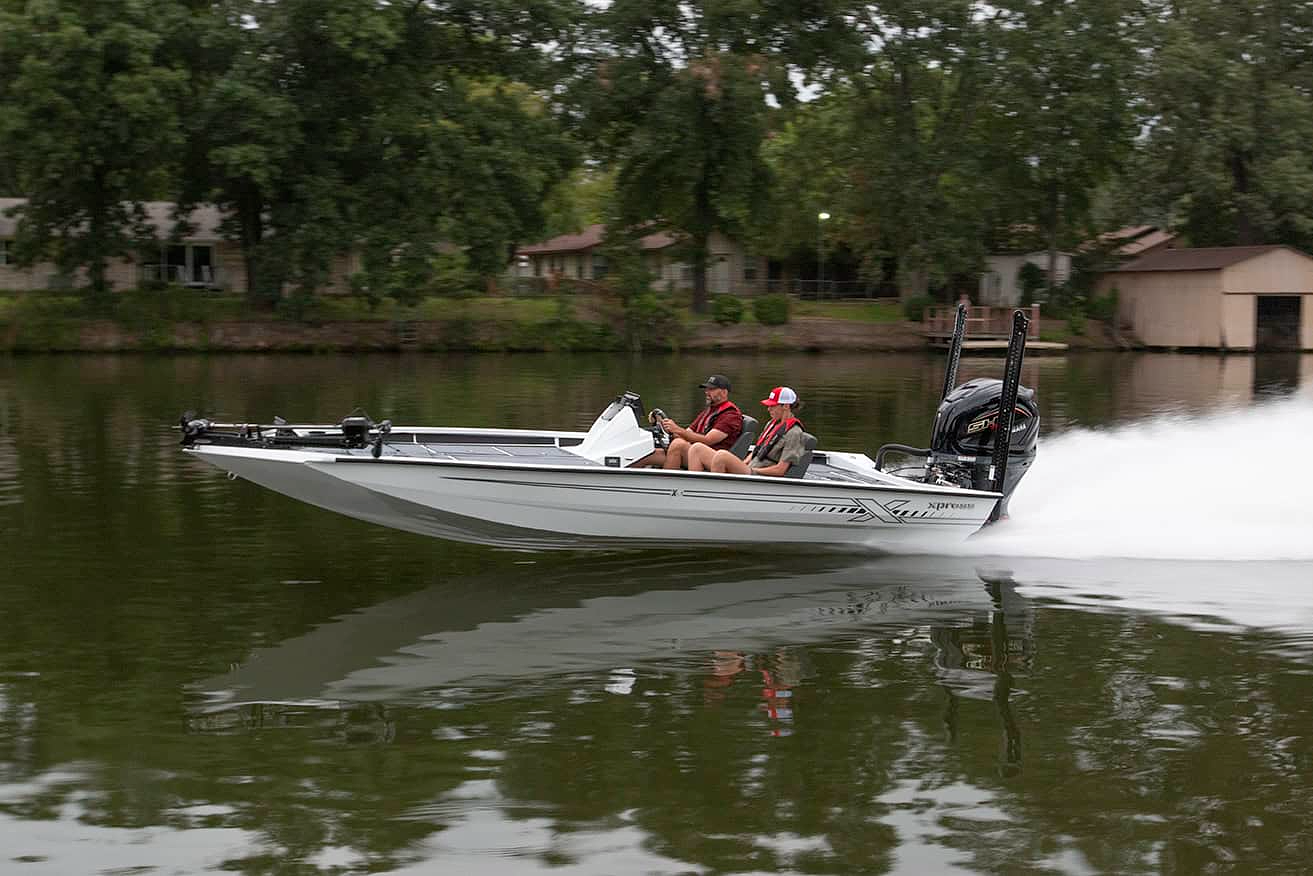 Xpress boat on the water