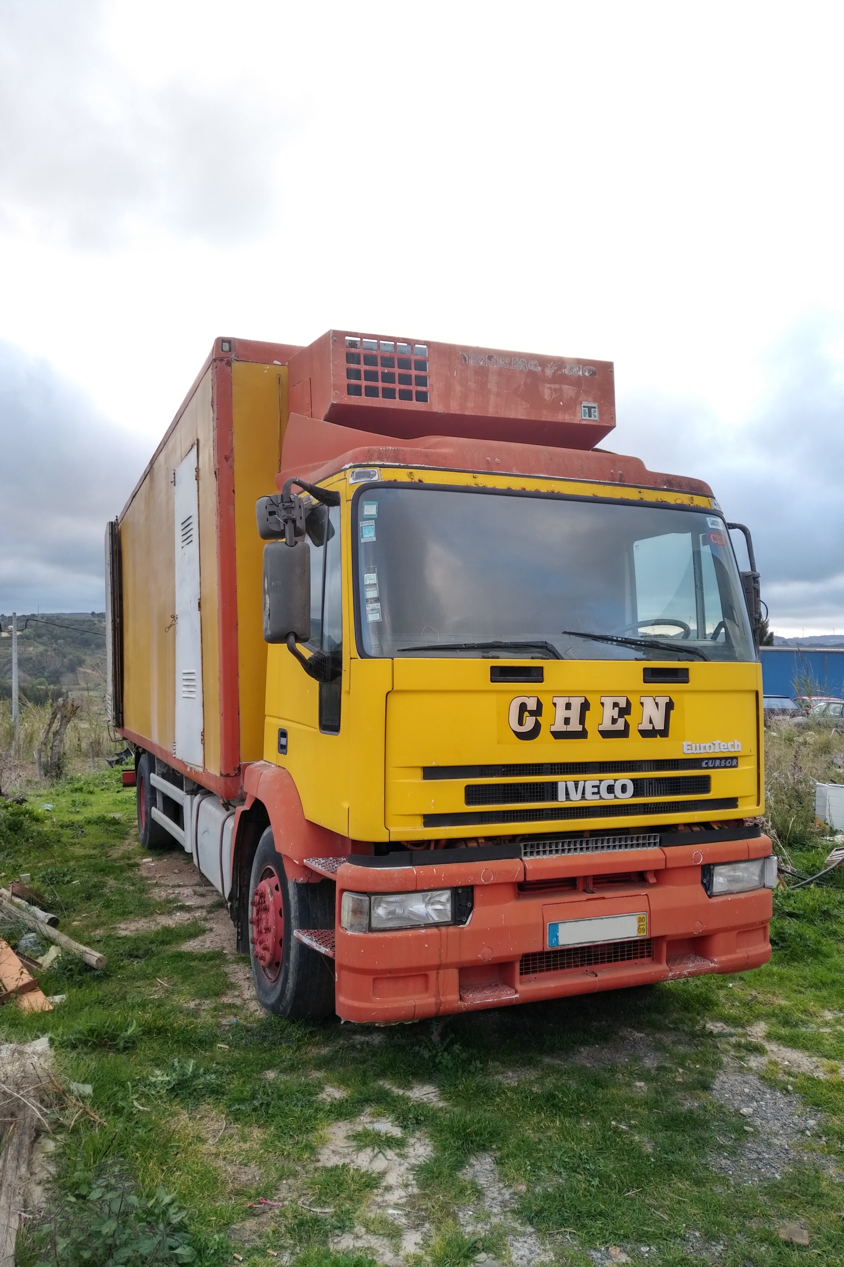 Left hand drive Iveco Eurotech 190E27 R box lorry sold to Lagos - Nigeria.