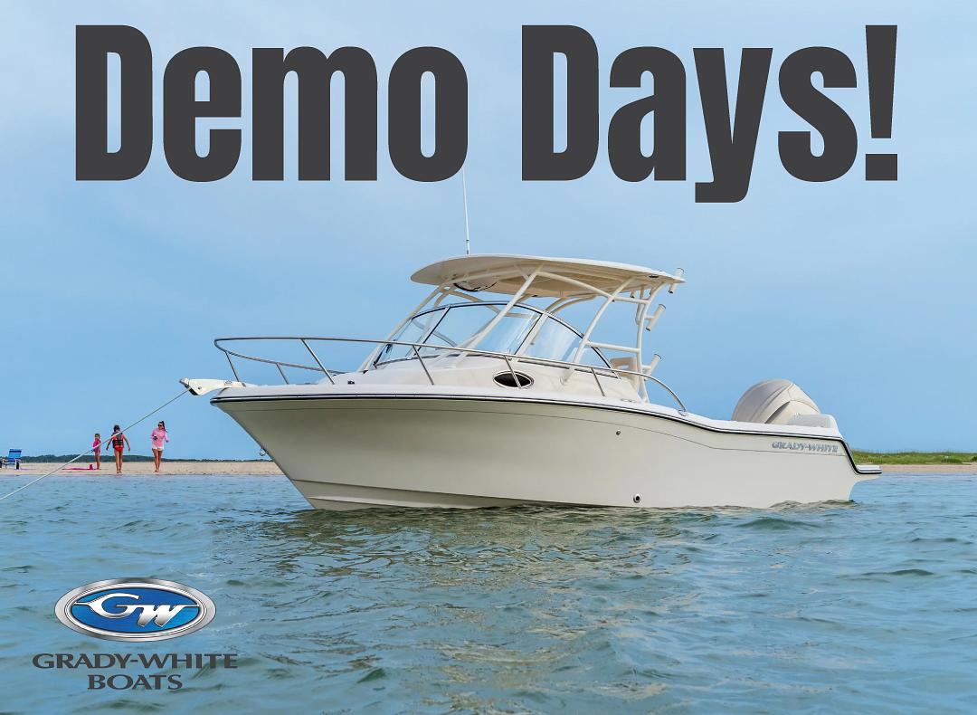 Grady-White Adventure 218 boat on display at Schock Boats Demo Days