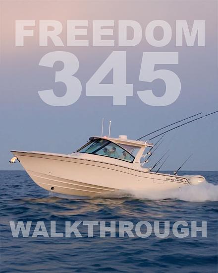 Introducing the Grady-White Freedom 345: Luxury Dual Console Boat for Cruising and Fishing