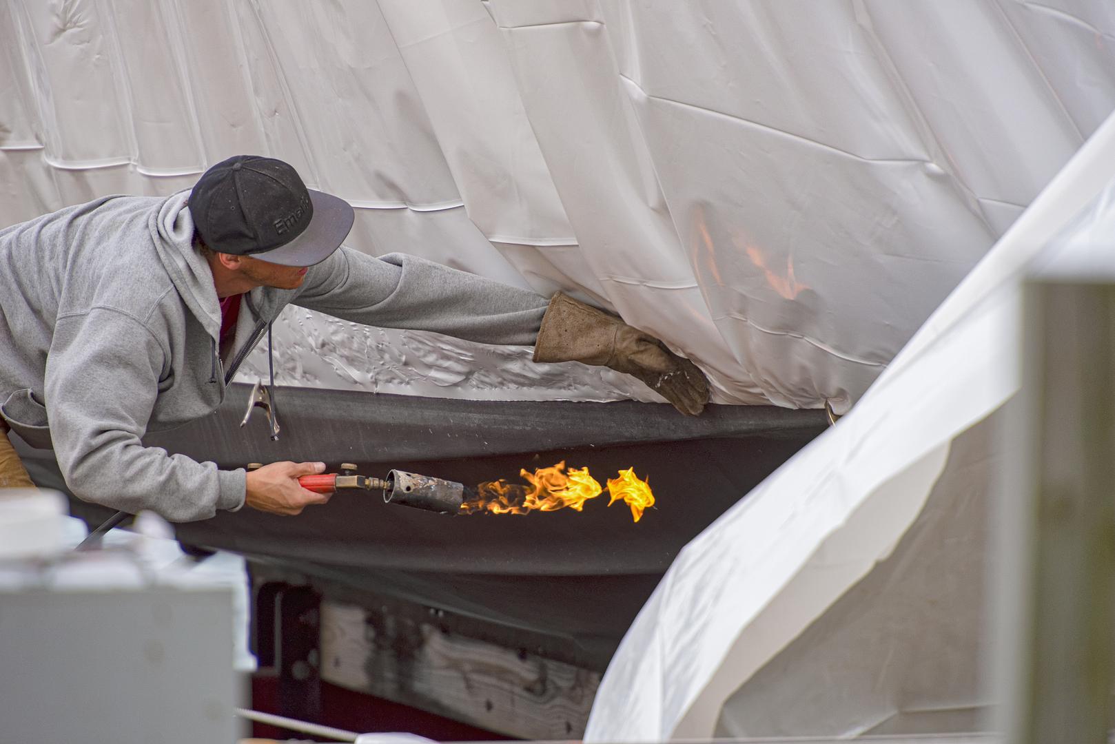 Brightwell's Boathouse boat shrink-wrapping service
