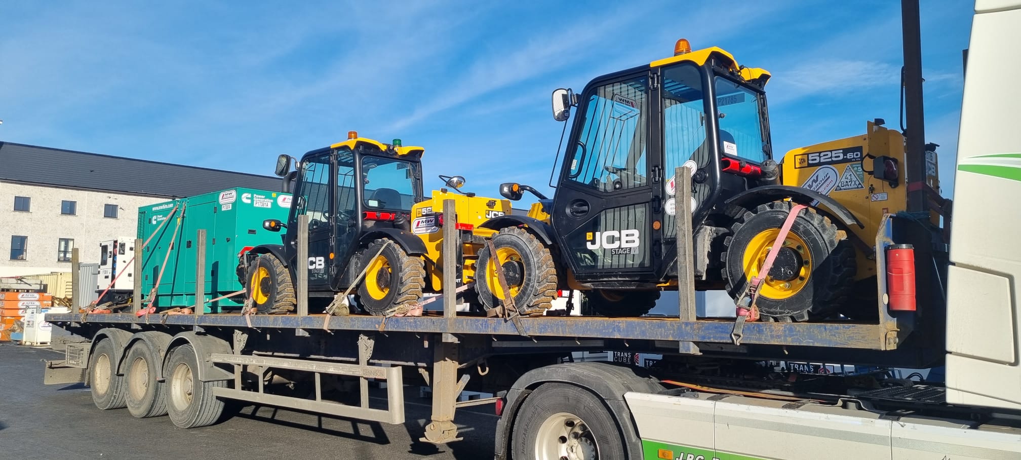 2x Ex Rental JCB 525-60 and 2X Cummins Generators SOLD... Heading for Export 