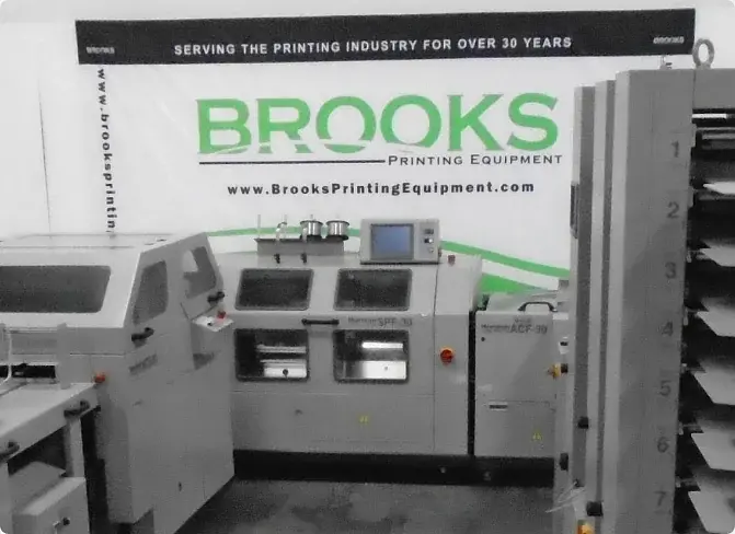 Brooks Printing Equipment trade show stand