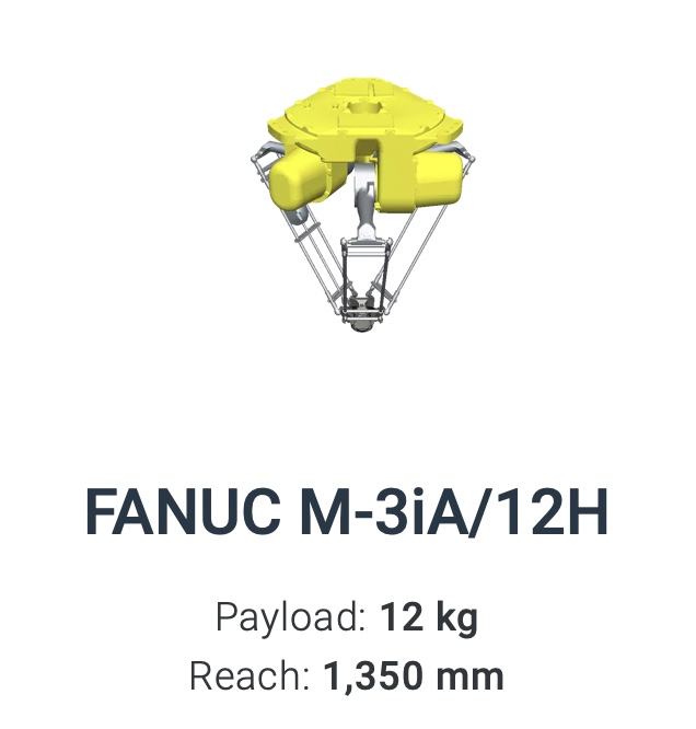 Fanuc M-3iA/12H Delta Robot Data Sheet