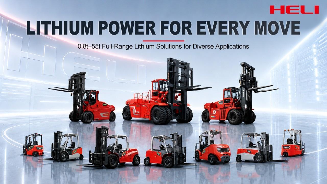 Heli full range lithium forklift lineup
