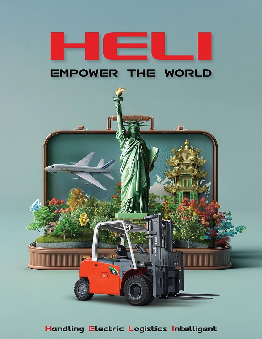 Heli electric forklift with the brand line Empower the World